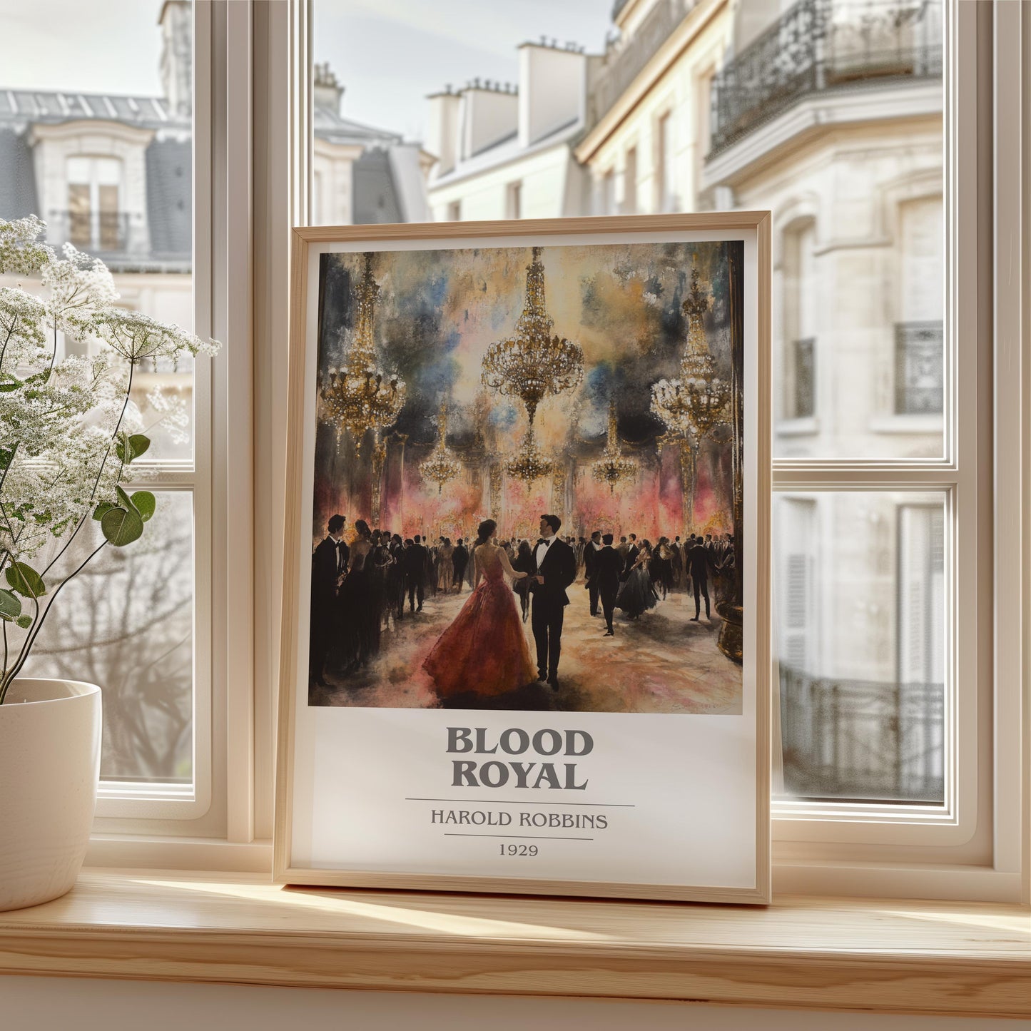 Blood Royal by Harold Robbins | Book Poster | Literary Art Gift For Book Lover | Novel Inspired Wall Art | Free Delivery