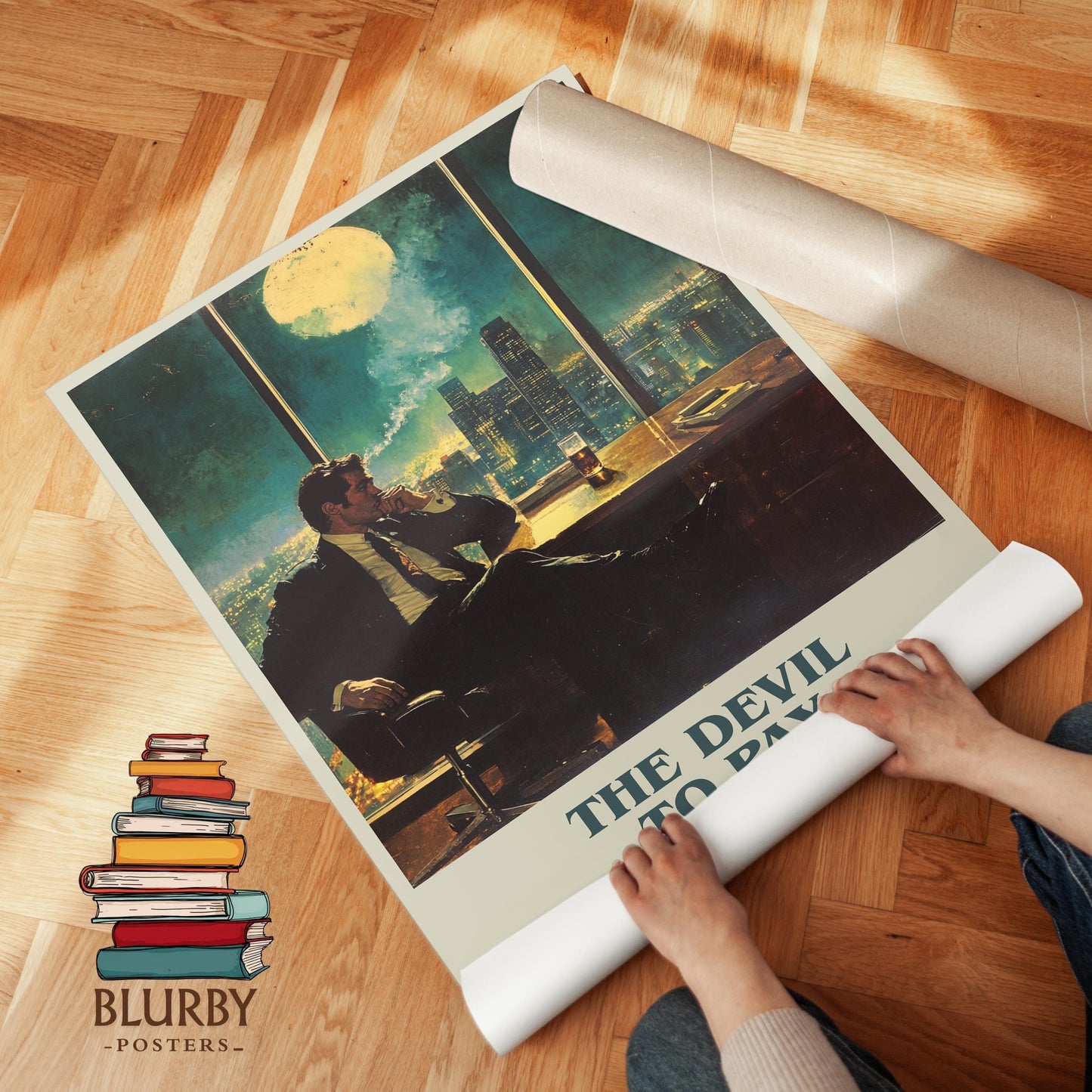 The Devil To Pay by Harold Robbins | Book Poster | Literary Art Gift For Book Lover | Novel Inspired Wall Art | Free Delivery