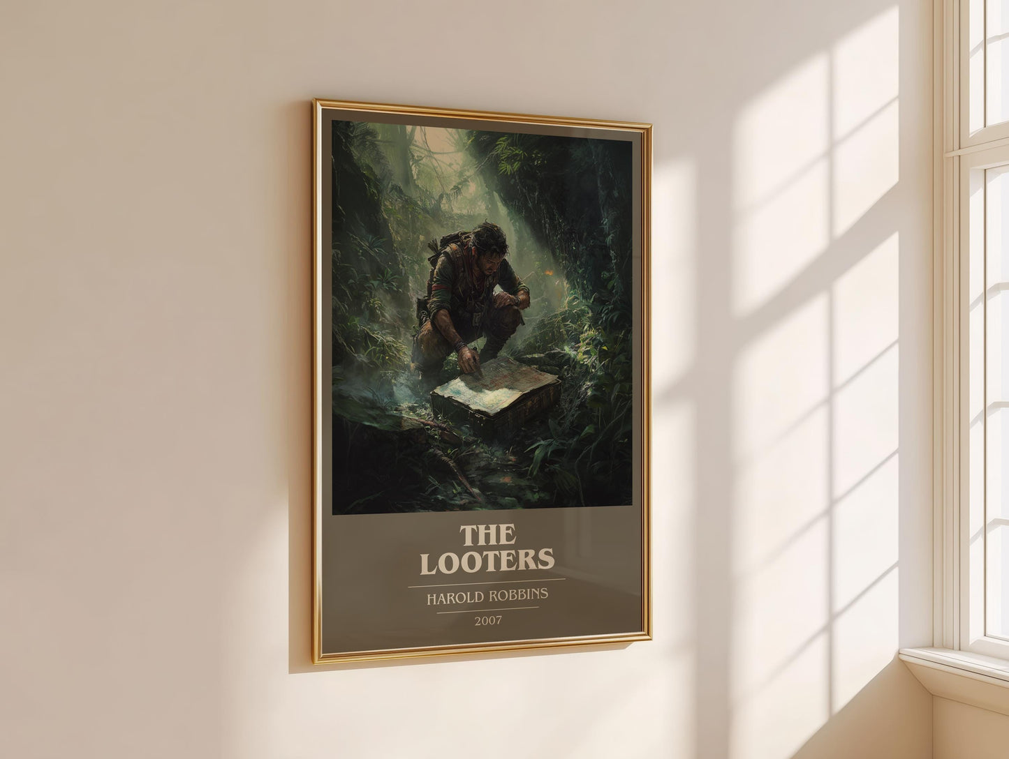 The Looters by Harold Robbins | Book Poster | Literary Art Gift For Book Lover | Novel Inspired Wall Art | Free Delivery