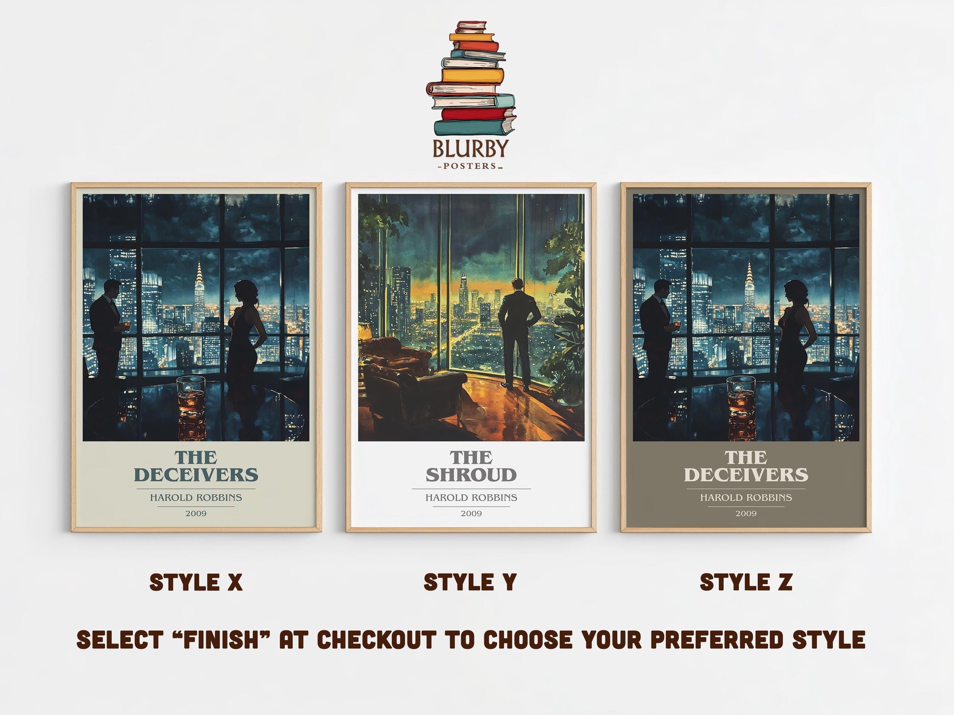 The Deceivers by Harold Robbins | Book Poster | Literary Art Gift For Book Lover | Novel Inspired Wall Art | Free Delivery