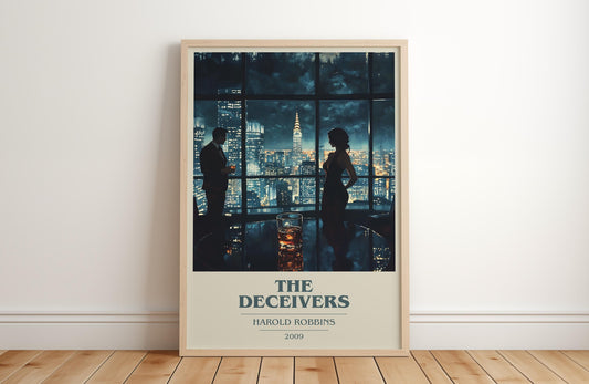 The Deceivers by Harold Robbins | Book Poster | Literary Art Gift For Book Lover | Novel Inspired Wall Art | Free Delivery