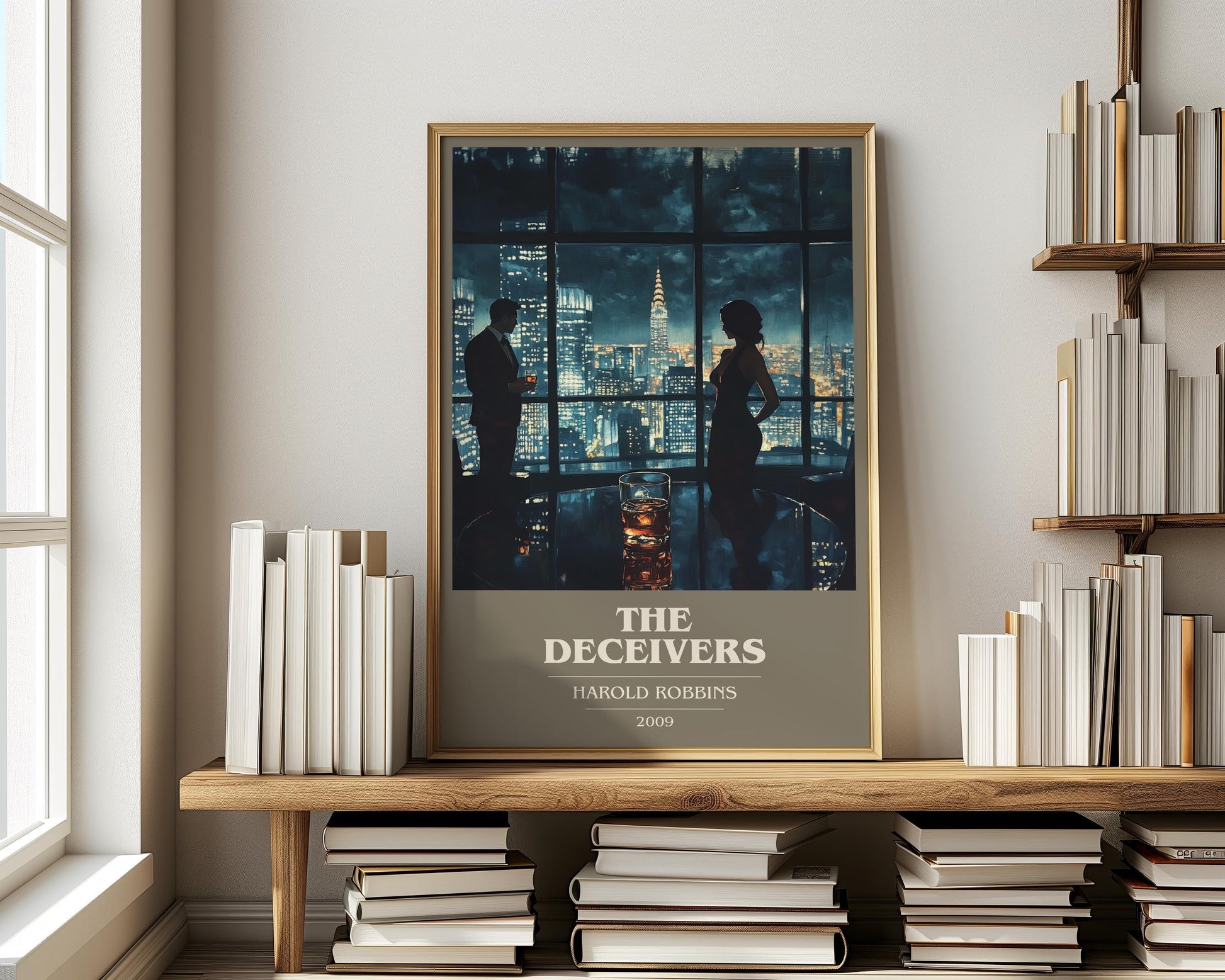 The Deceivers by Harold Robbins | Book Poster | Literary Art Gift For Book Lover | Novel Inspired Wall Art | Free Delivery