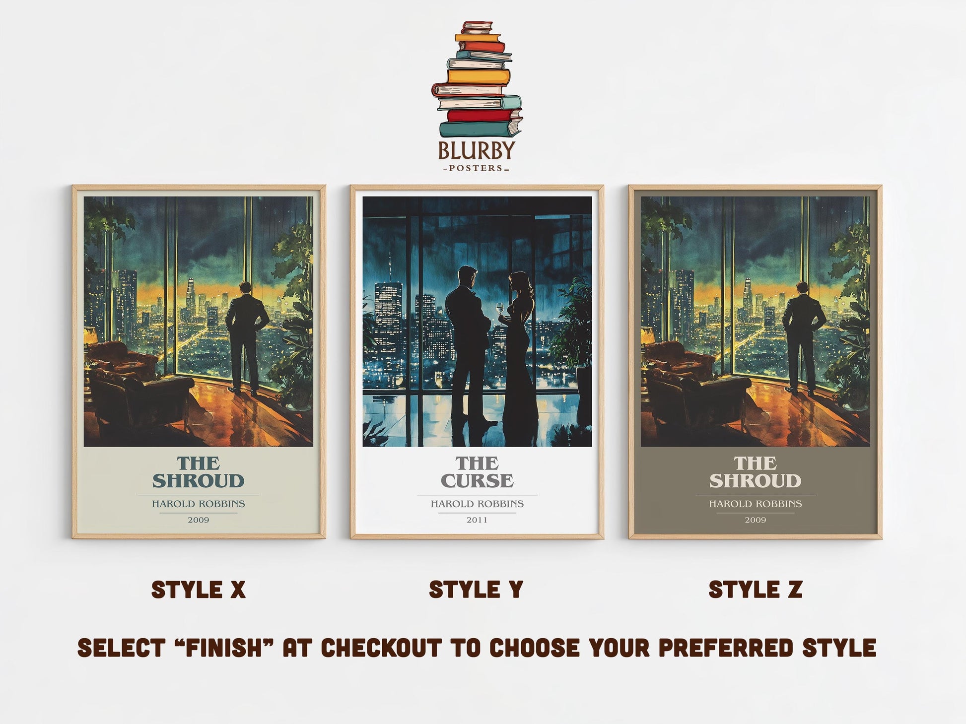 The Shroud by Harold Robbins | Book Poster | Literary Art Gift For Book Lover | Novel Inspired Wall Art | Free Delivery