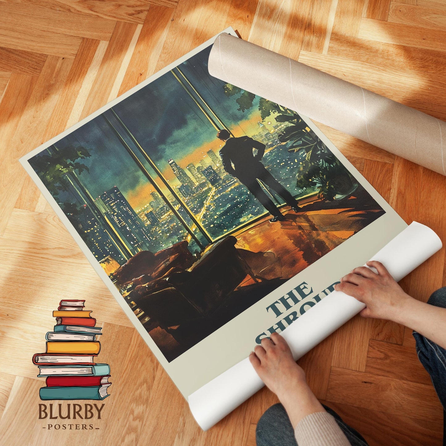 The Shroud by Harold Robbins | Book Poster | Literary Art Gift For Book Lover | Novel Inspired Wall Art | Free Delivery