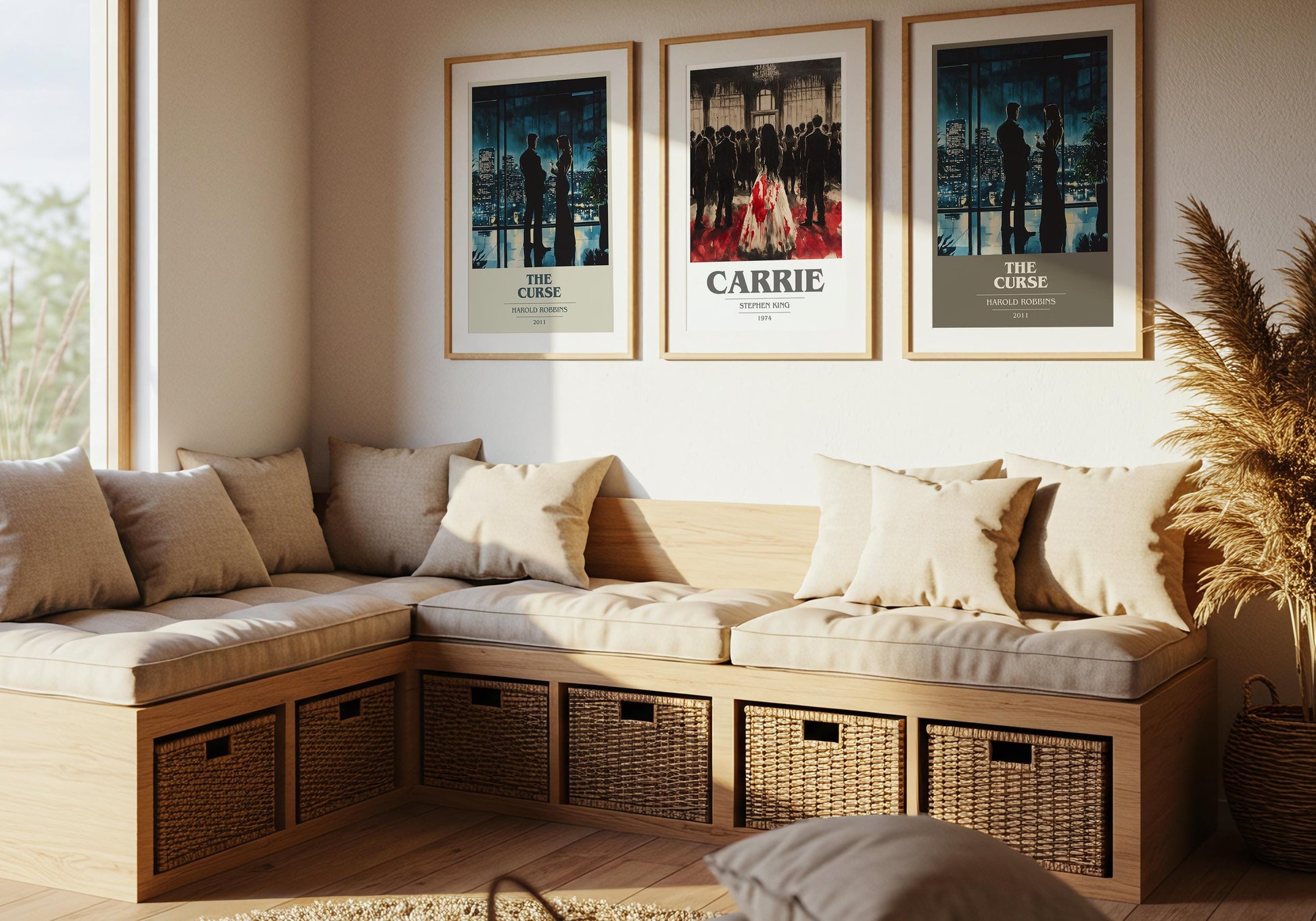 The Curse by Harold Robbins | Book Poster | Literary Art Gift For Book Lover | Novel Inspired Wall Art | Free Delivery