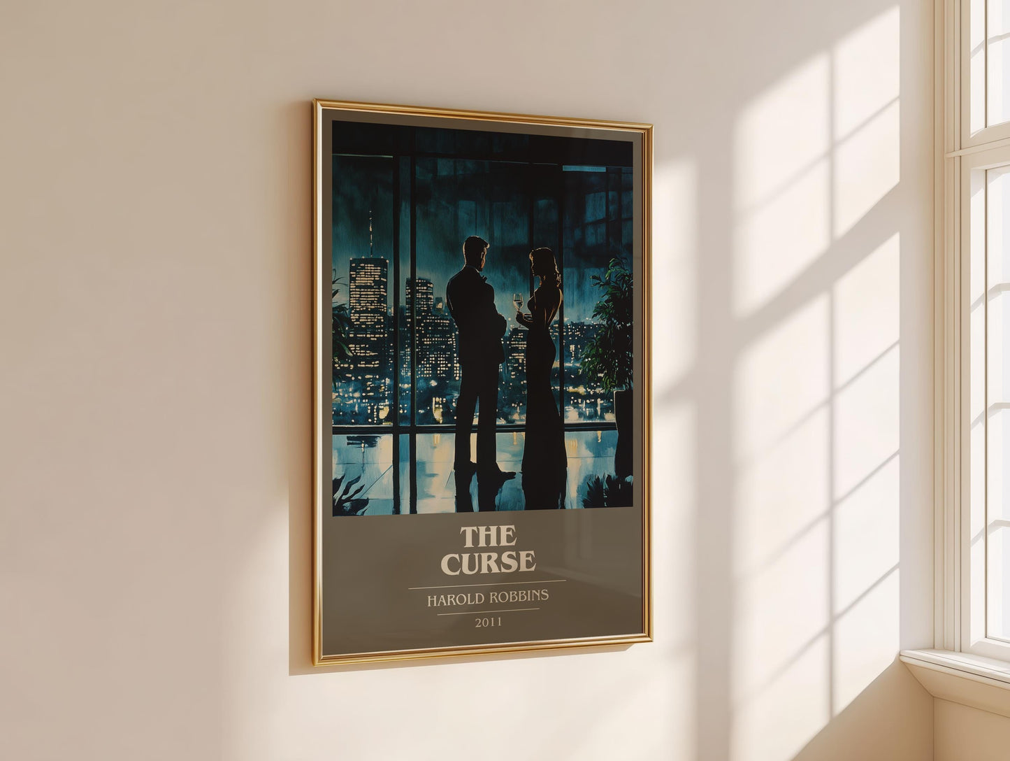 The Curse by Harold Robbins | Book Poster | Literary Art Gift For Book Lover | Novel Inspired Wall Art | Free Delivery