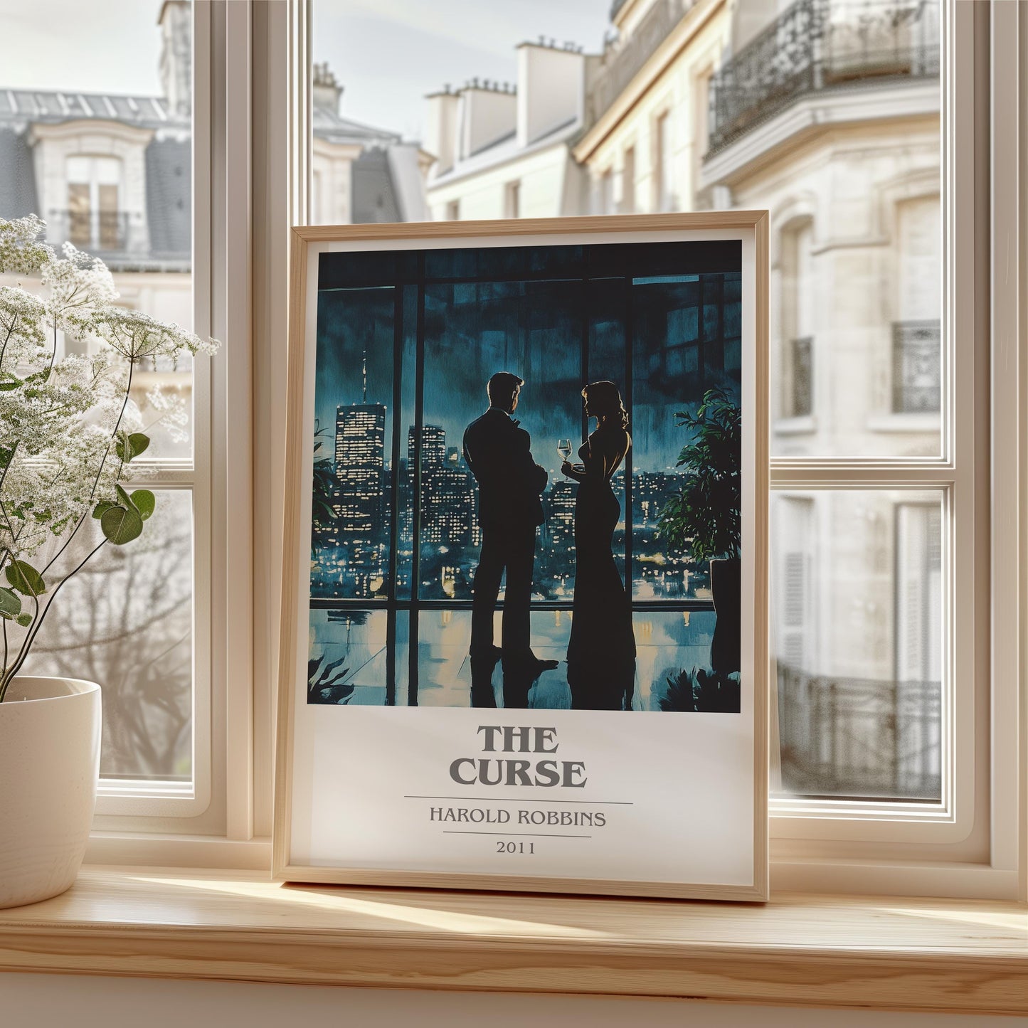 The Curse by Harold Robbins | Book Poster | Literary Art Gift For Book Lover | Novel Inspired Wall Art | Free Delivery