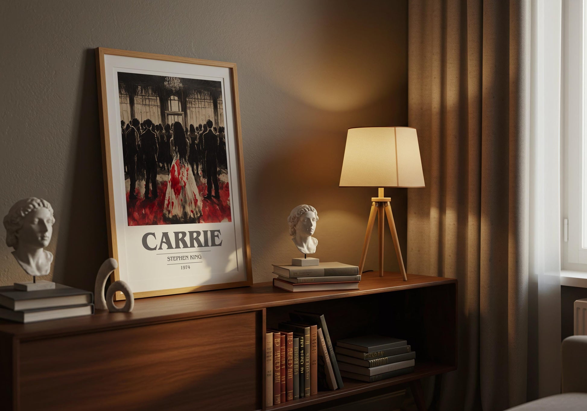 Carrie by Stephen King | Book Poster | Literary Art Gift For Book Lover | Novel Inspired Wall Art | Free Delivery