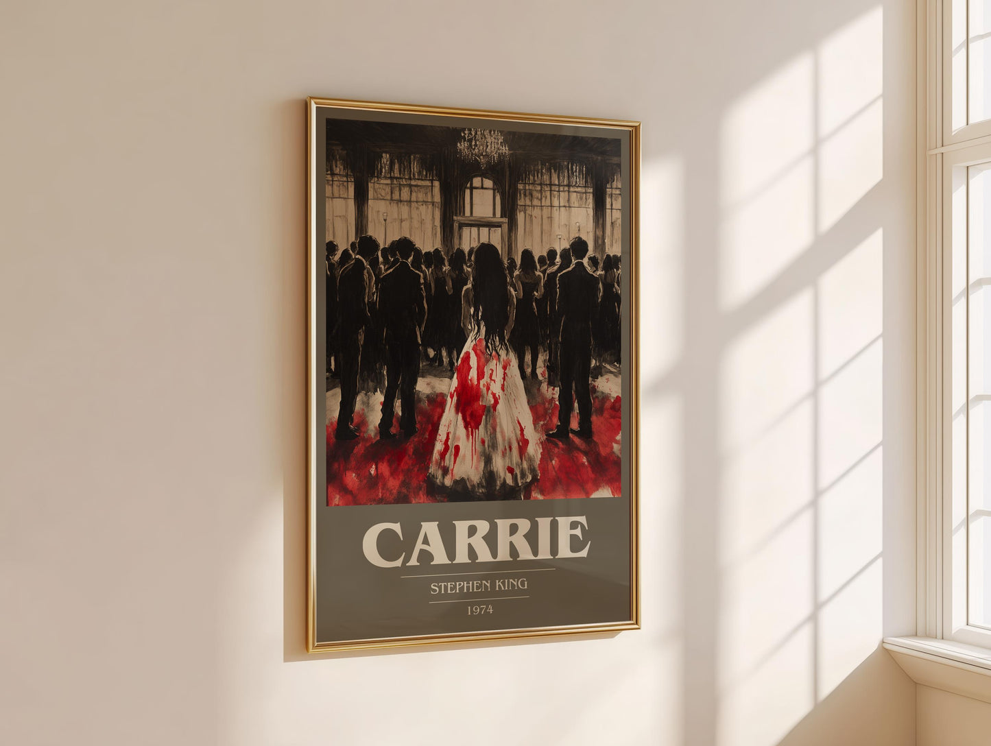Carrie by Stephen King | Book Poster | Literary Art Gift For Book Lover | Novel Inspired Wall Art | Free Delivery
