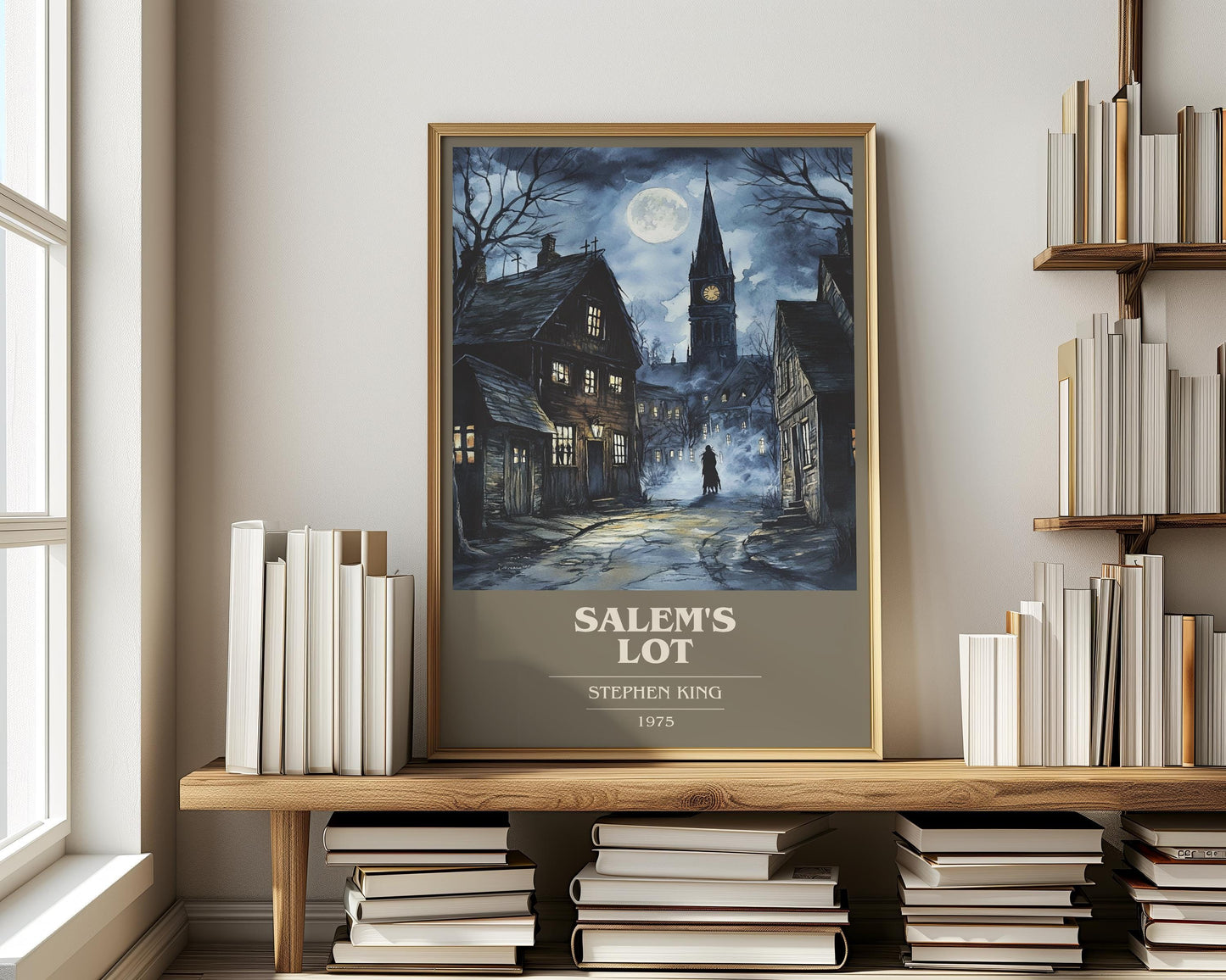 Salem's Lot by Stephen King | Book Poster | Literary Art Gift For Book Lover | Novel Inspired Wall Art | Free Delivery