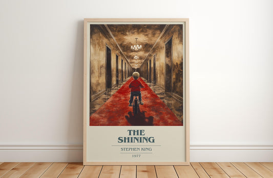 The Shining by Stephen King | Book Poster | Literary Art Gift For Book Lover | Novel Inspired Wall Art | Free Delivery