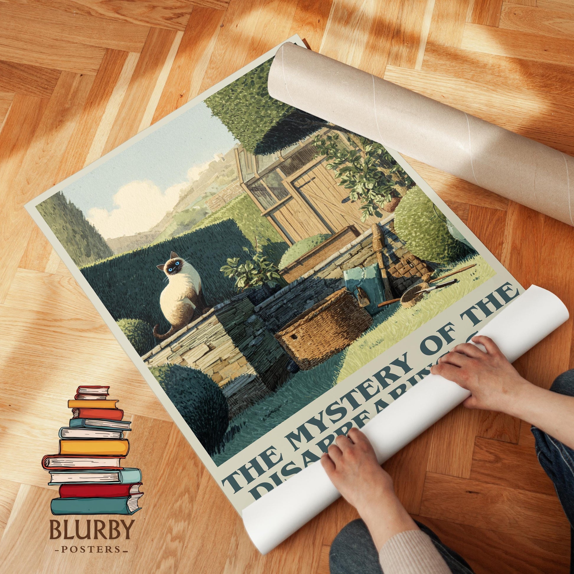 The Mystery of the Disappearing Cat by Enid Blyton | Book Poster | Literary Art Gift For Book Lover | Novel Inspired Wall Art