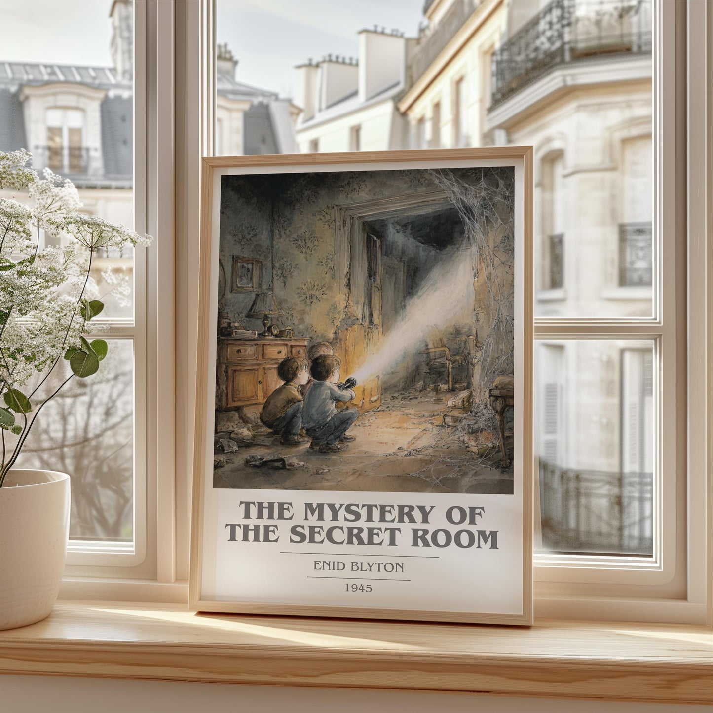 The Mystery of the Secret Room by Enid Blyton | Book Poster | Literary Art Gift For Book Lover | Novel Inspired Wall Art