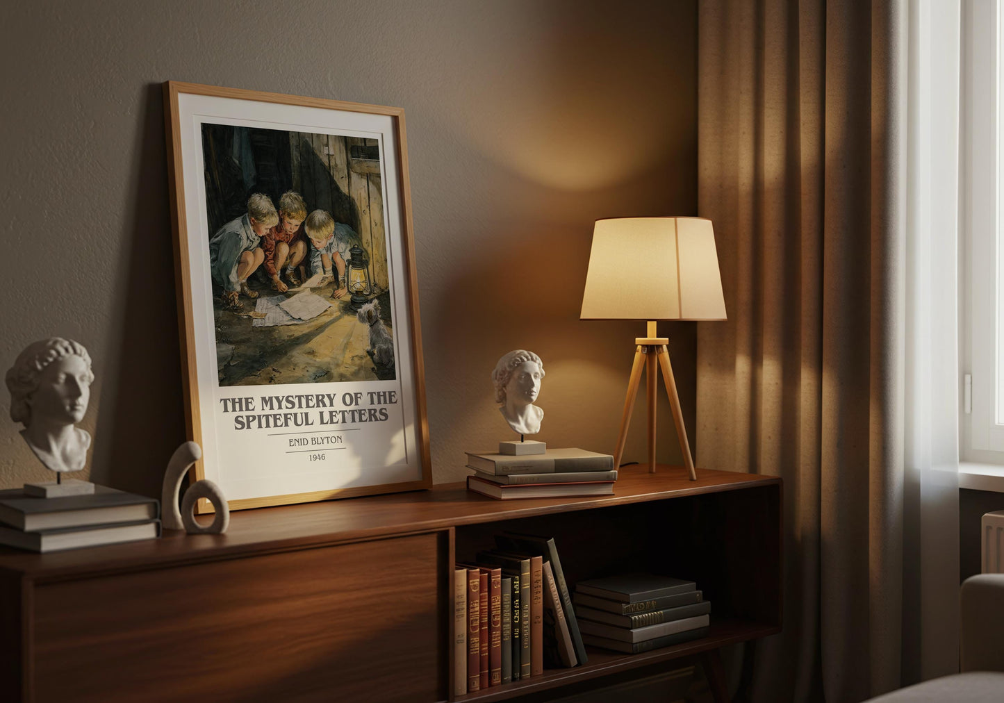 The Mystery of the Spiteful Letters by Enid Blyton | Book Poster | Literary Art Gift For Book Lover | Novel Inspired Wall Art