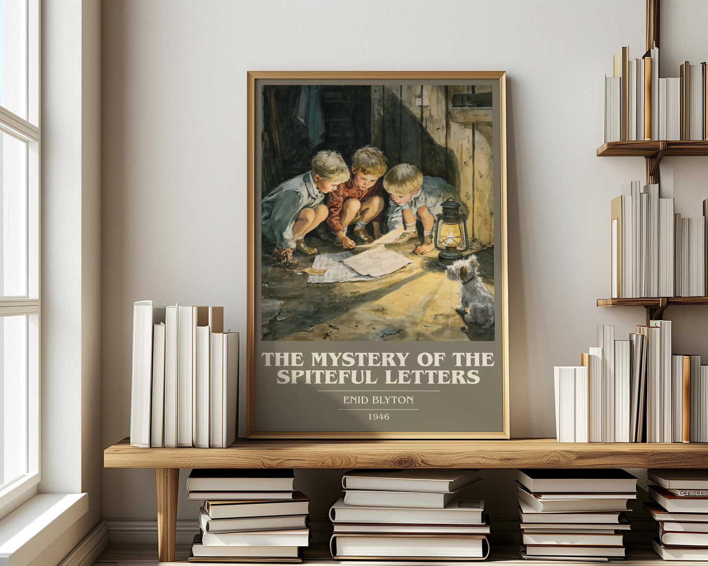 The Mystery of the Spiteful Letters by Enid Blyton | Book Poster | Literary Art Gift For Book Lover | Novel Inspired Wall Art