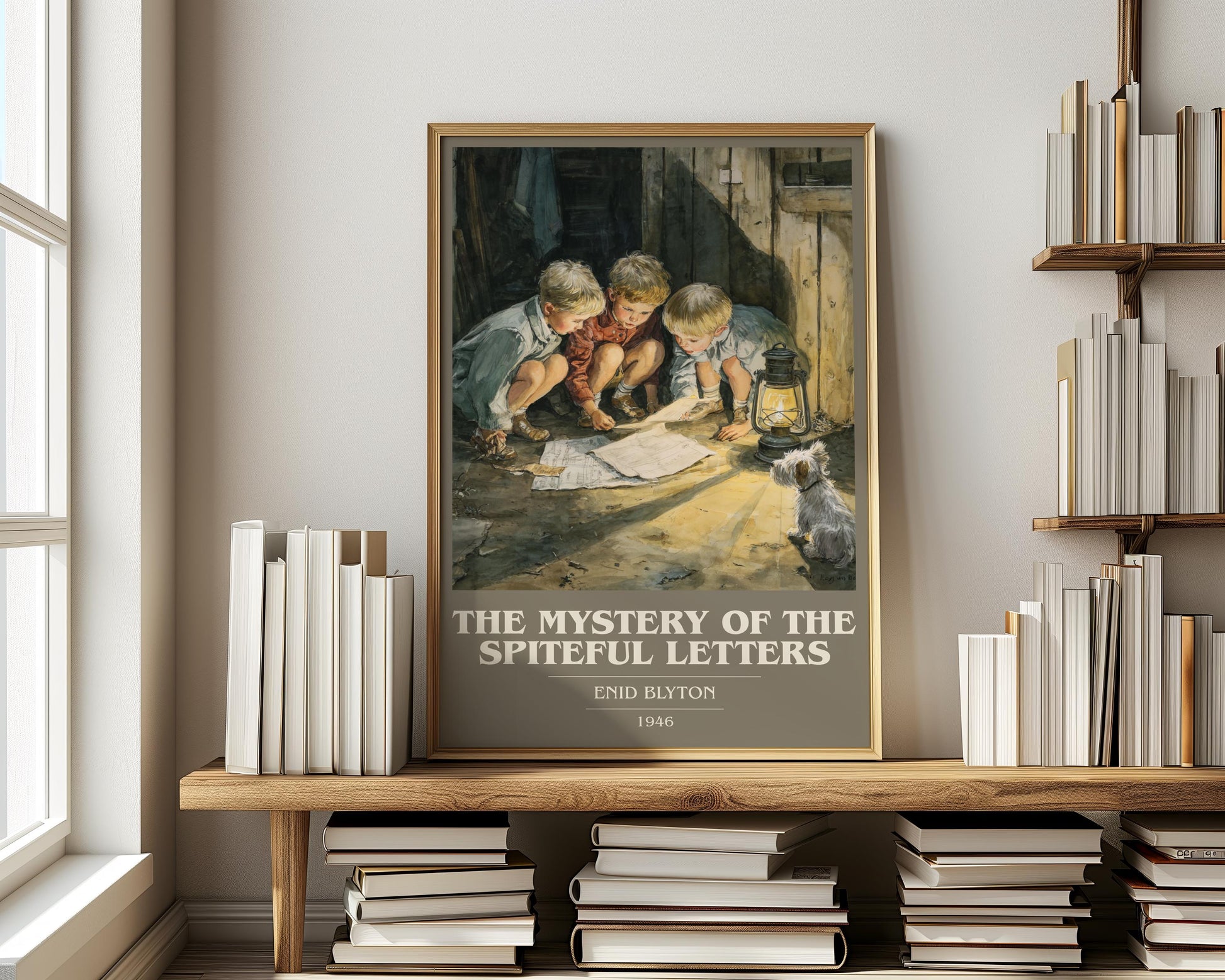 The Mystery of the Spiteful Letters by Enid Blyton | Book Poster | Literary Art Gift For Book Lover | Novel Inspired Wall Art