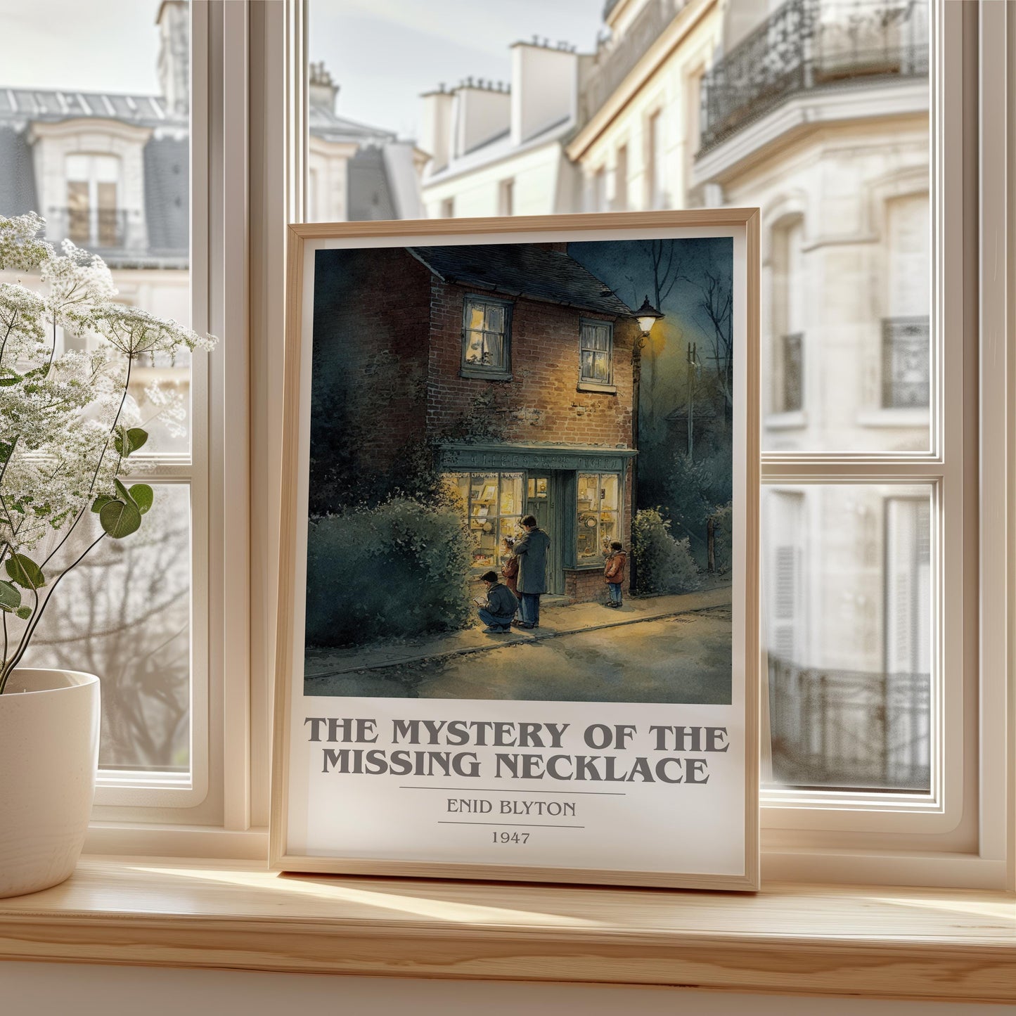 The Mystery of the Missing Necklace by Enid Blyton | Book Poster | Literary Art Gift For Book Lover | Novel Inspired Wall Art