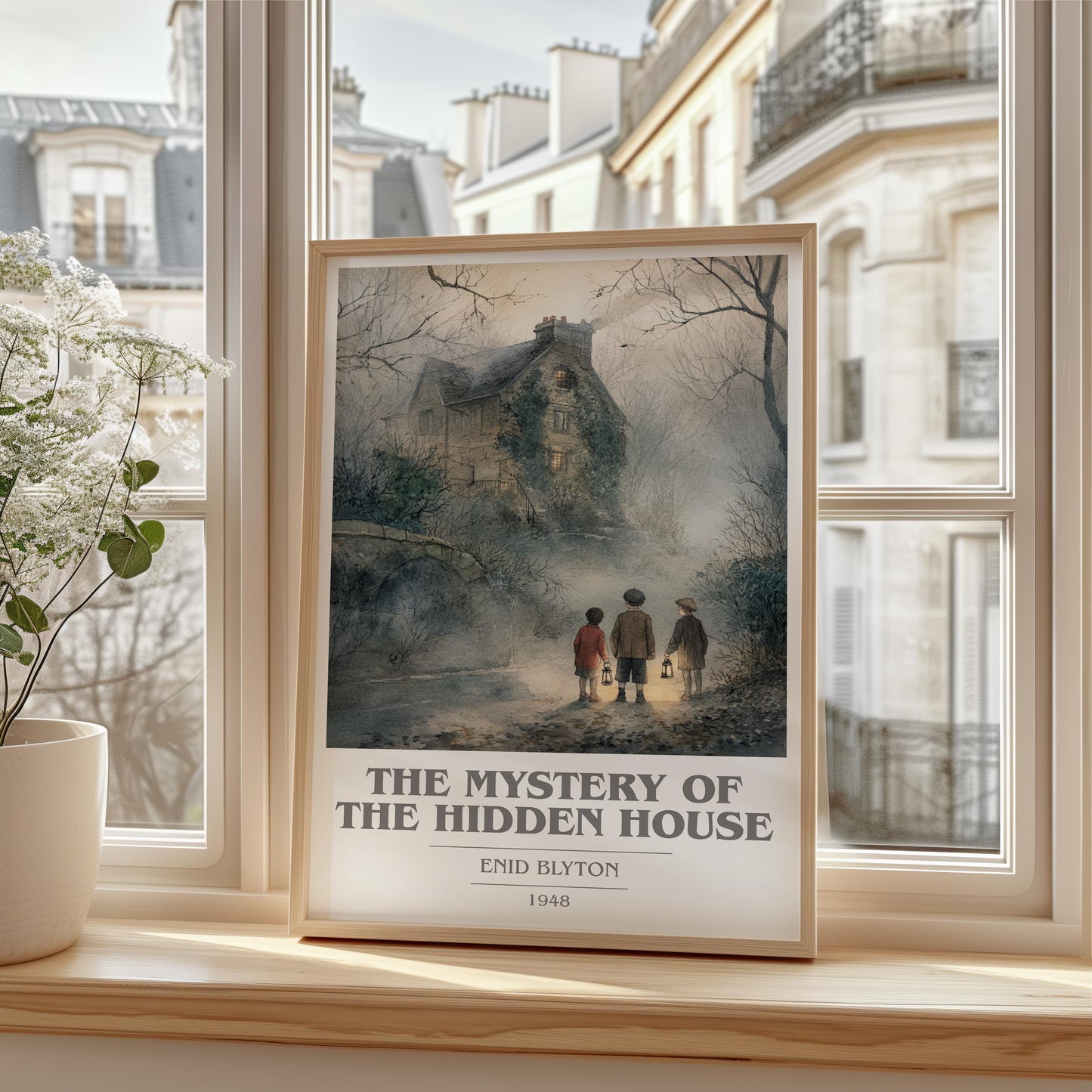The Mystery of the Hidden House by Enid Blyton | Book Poster | Literary Art Gift For Book Lover | Novel Inspired Wall Art