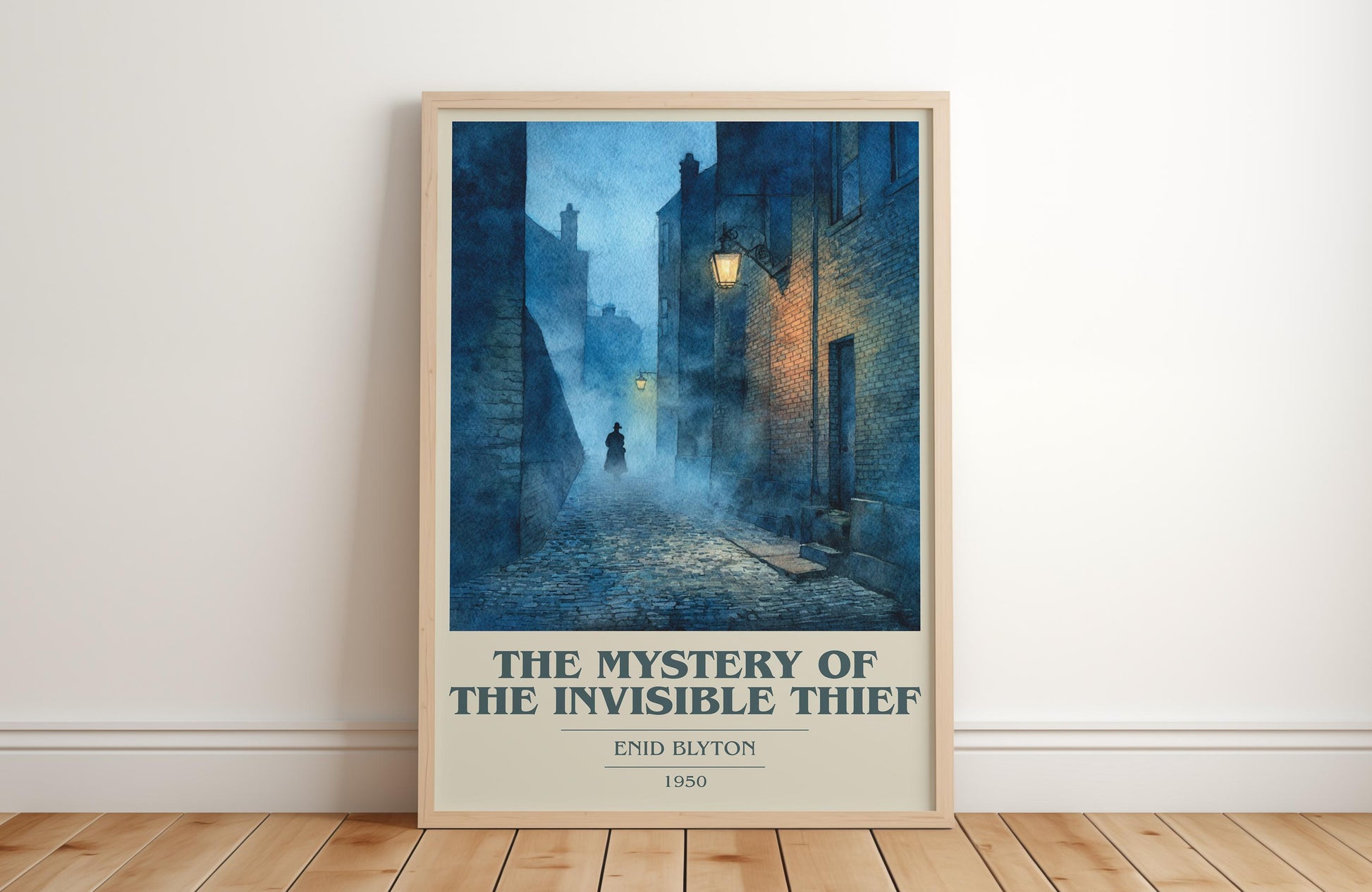 The Mystery of the Invisible Thief by Enid Blyton | Book Poster | Literary Art Gift For Book Lover | Novel Inspired Wall Art