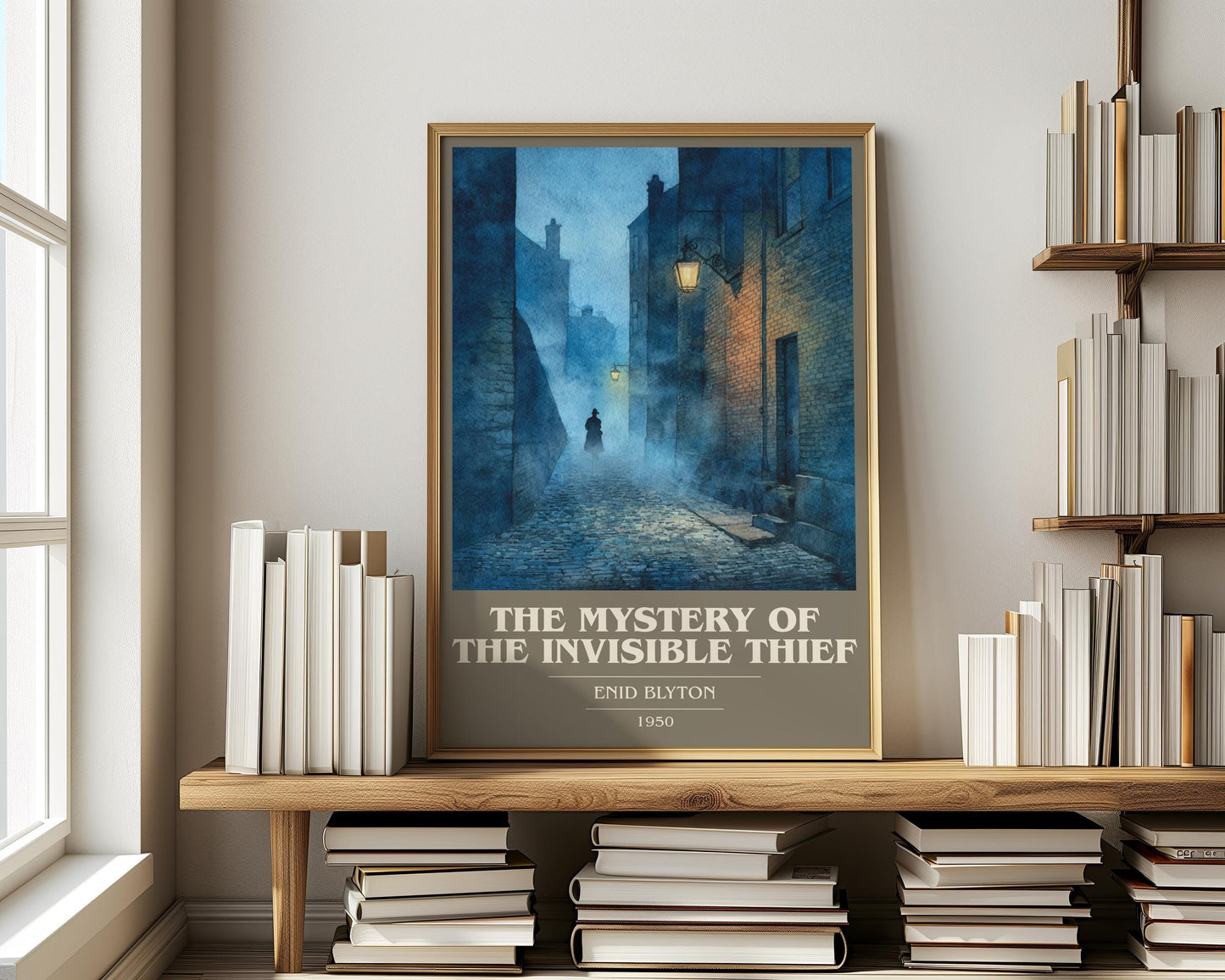 The Mystery of the Invisible Thief by Enid Blyton | Book Poster | Literary Art Gift For Book Lover | Novel Inspired Wall Art