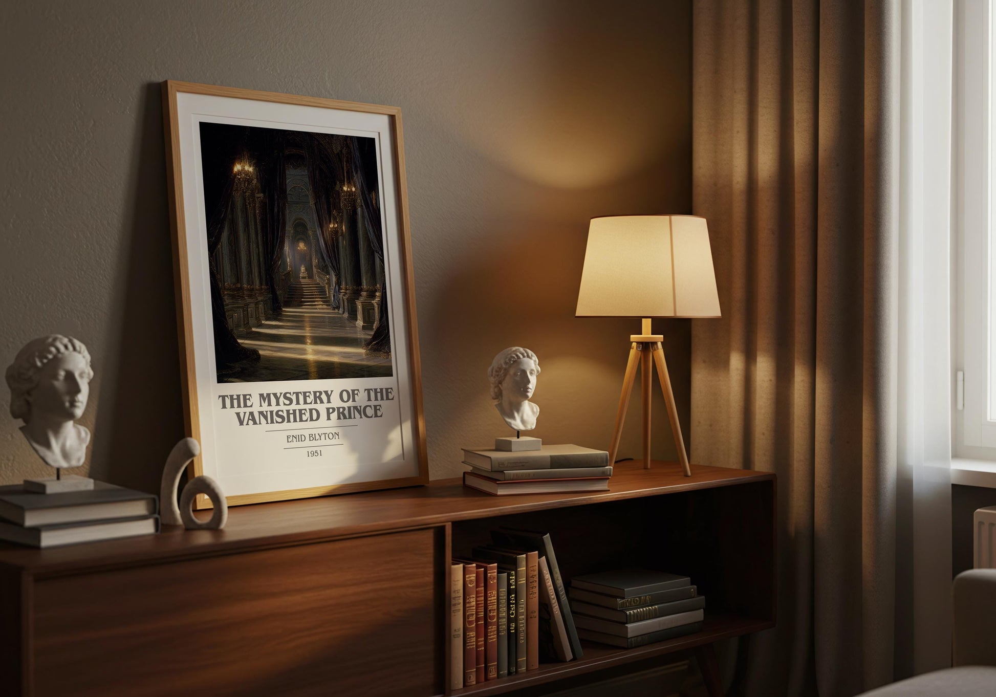 The Mystery of the Vanished Prince by Enid Blyton | Book Poster | Literary Art Gift For Book Lover | Novel Inspired Wall Art