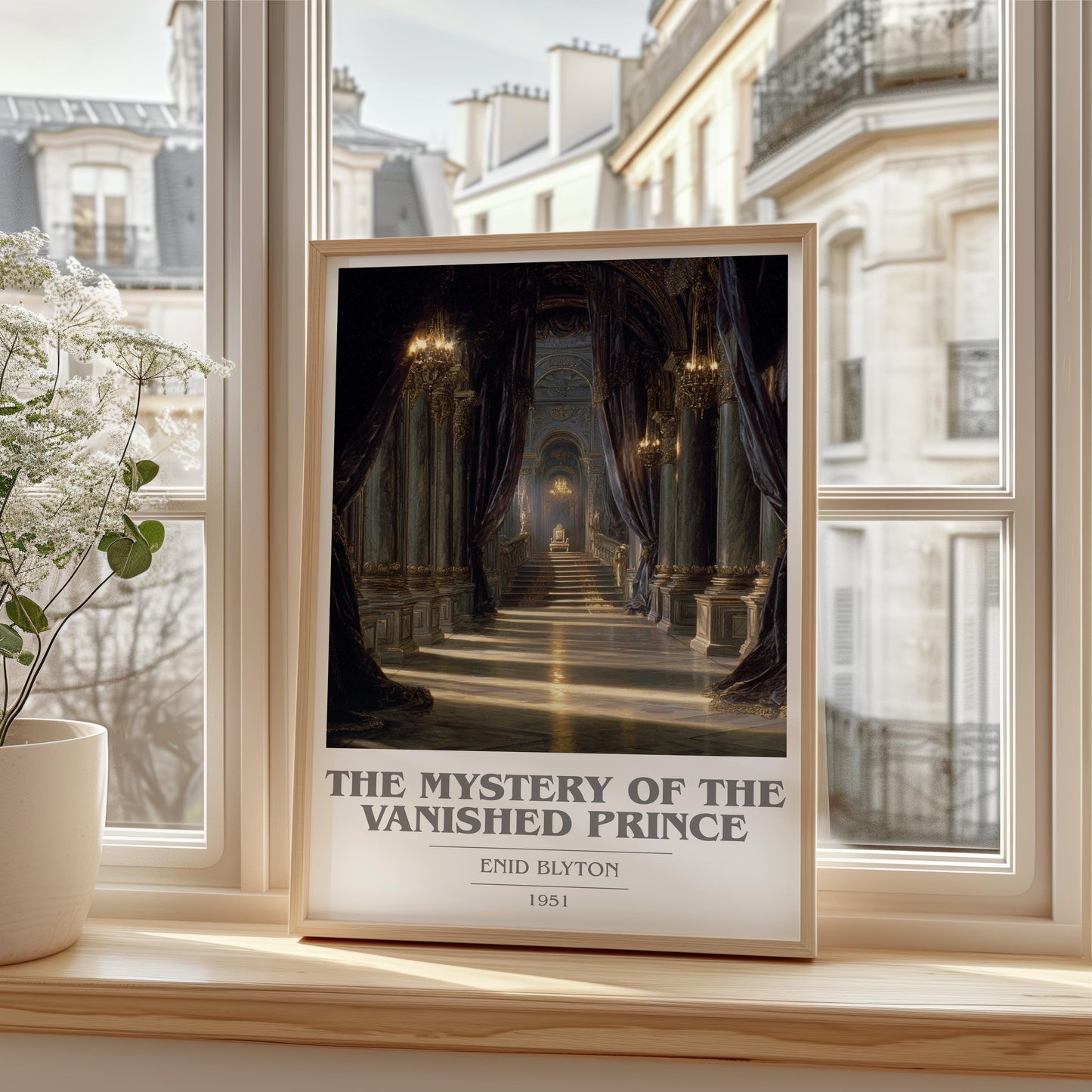 The Mystery of the Vanished Prince by Enid Blyton | Book Poster | Literary Art Gift For Book Lover | Novel Inspired Wall Art