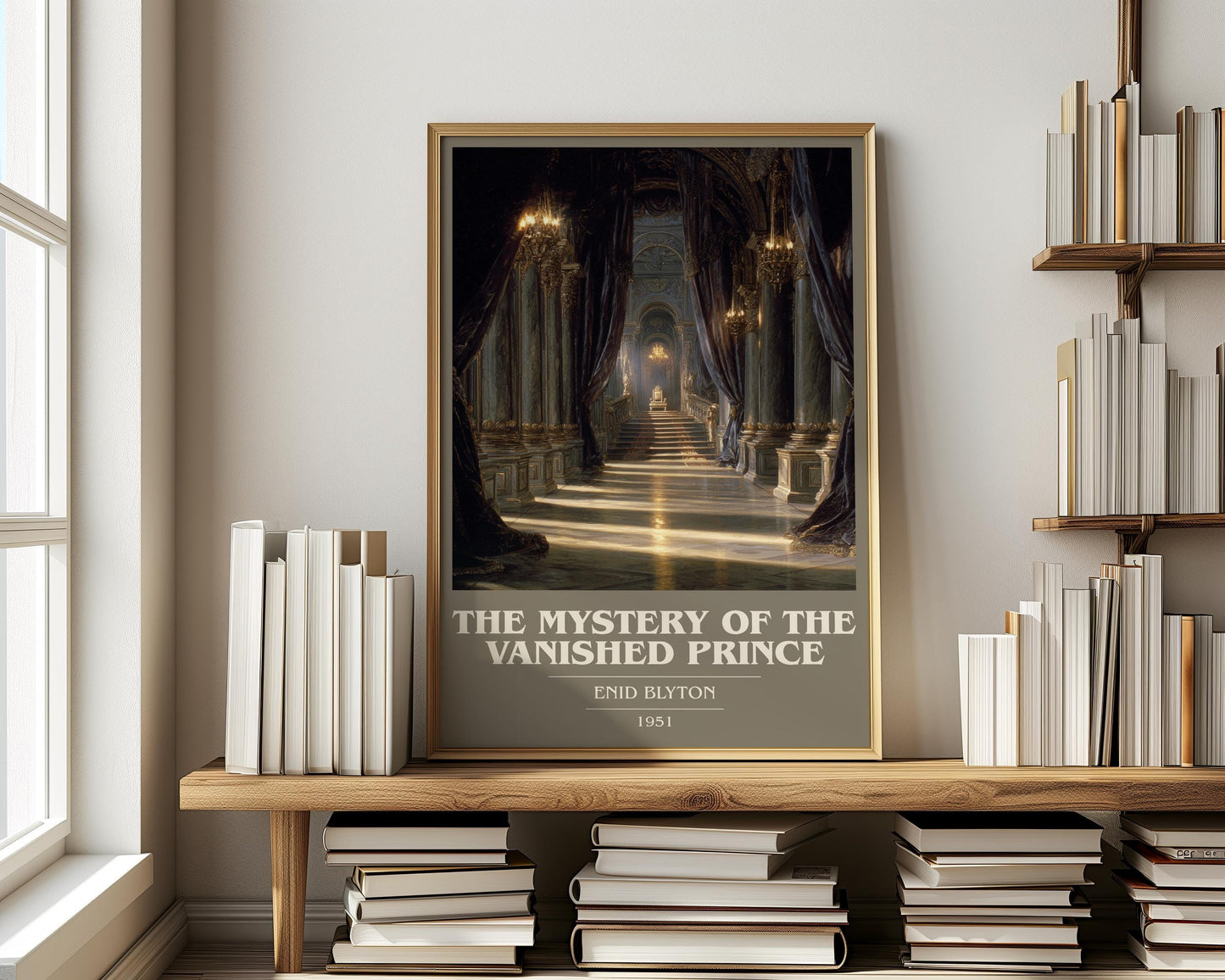The Mystery of the Vanished Prince by Enid Blyton | Book Poster | Literary Art Gift For Book Lover | Novel Inspired Wall Art
