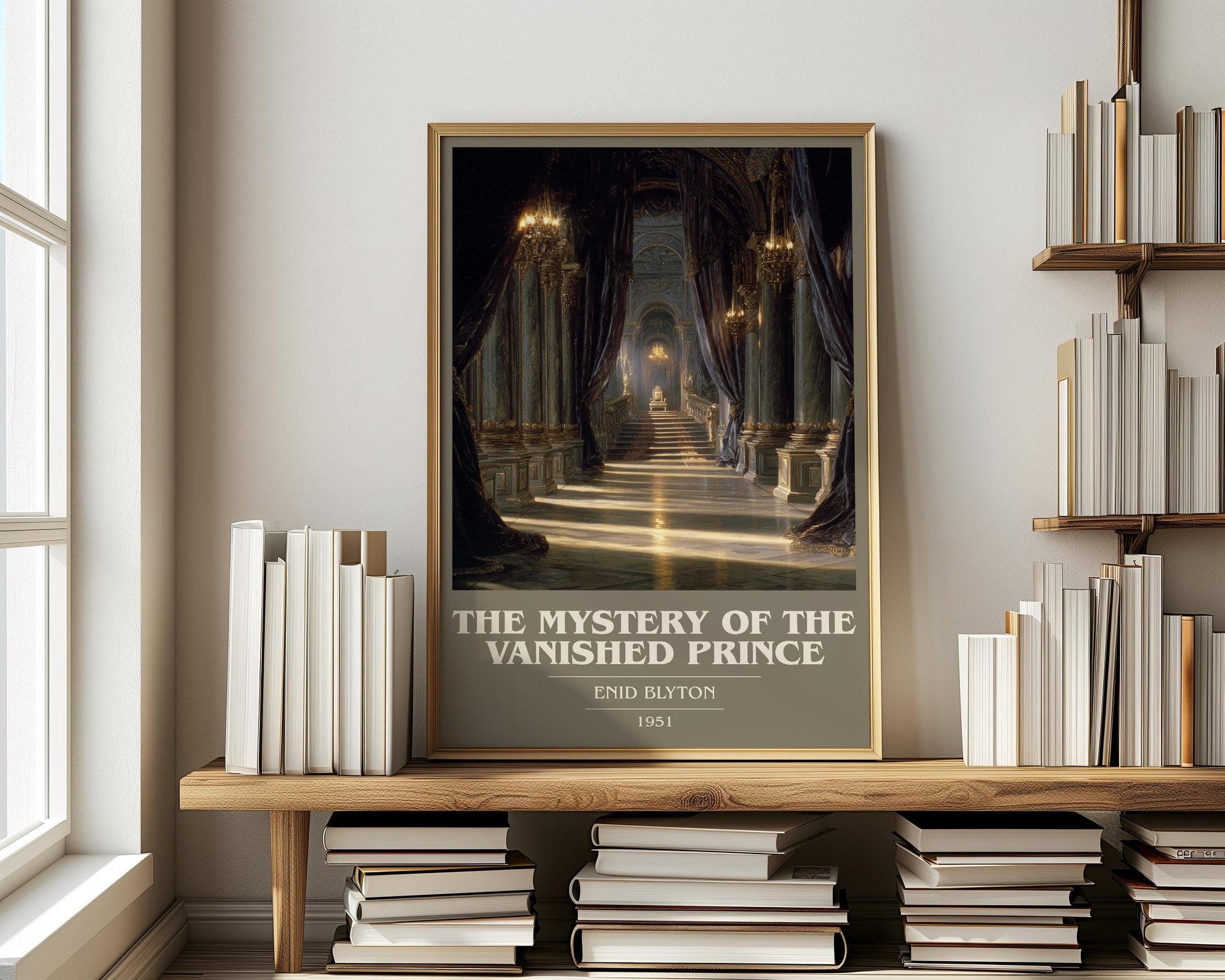 The Mystery of the Vanished Prince by Enid Blyton | Book Poster | Literary Art Gift For Book Lover | Novel Inspired Wall Art