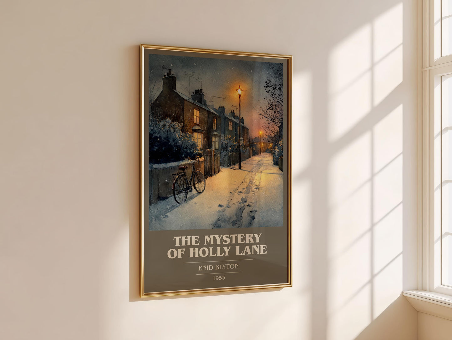 The Mystery of Holly Lane by Enid Blyton | Book Poster | Literary Art Gift For Book Lover | Novel Inspired Wall Art | Free Delivery