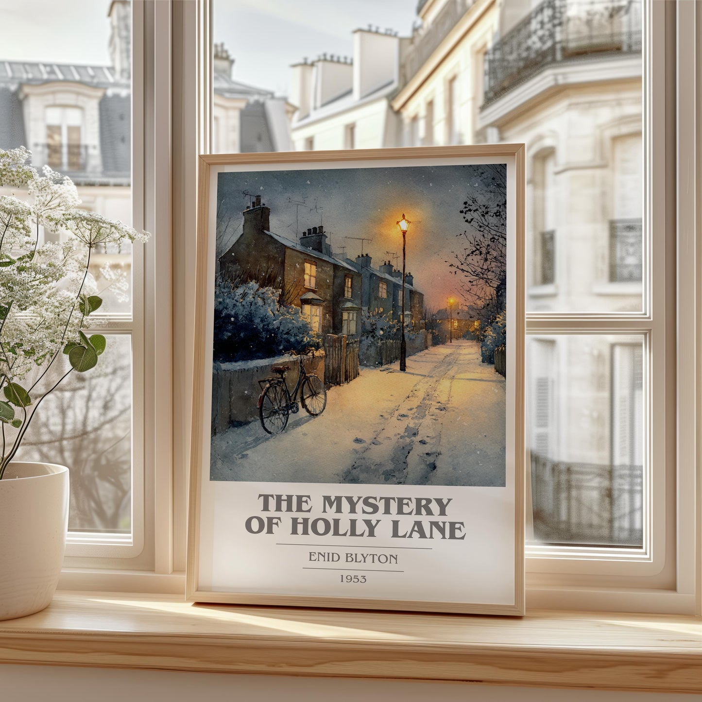 The Mystery of Holly Lane by Enid Blyton | Book Poster | Literary Art Gift For Book Lover | Novel Inspired Wall Art | Free Delivery