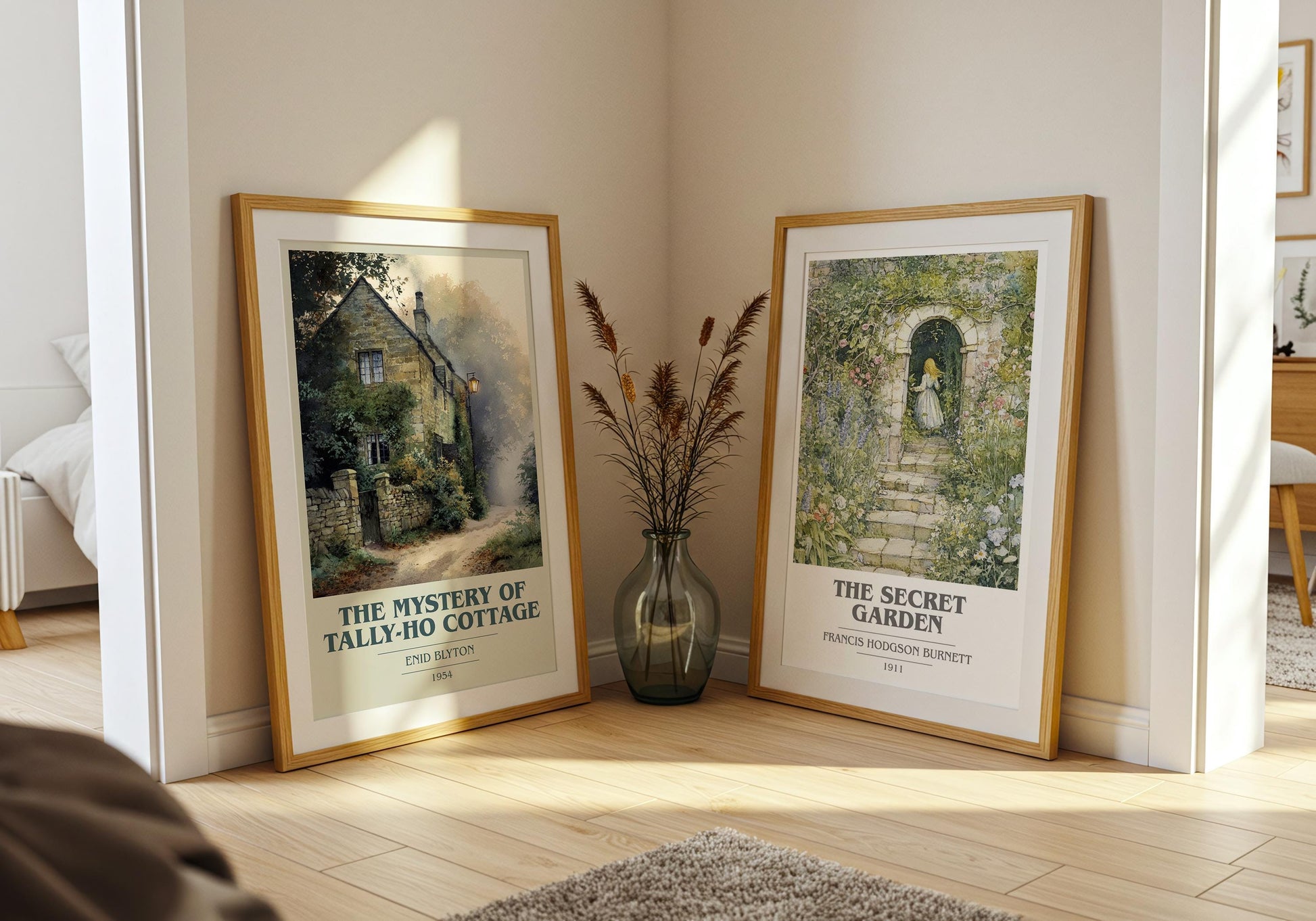 The Mystery of Tally-Ho Cottage by Enid Blyton | Book Poster | Literary Art Gift For Book Lover | Novel Inspired Wall Art | Free Delivery