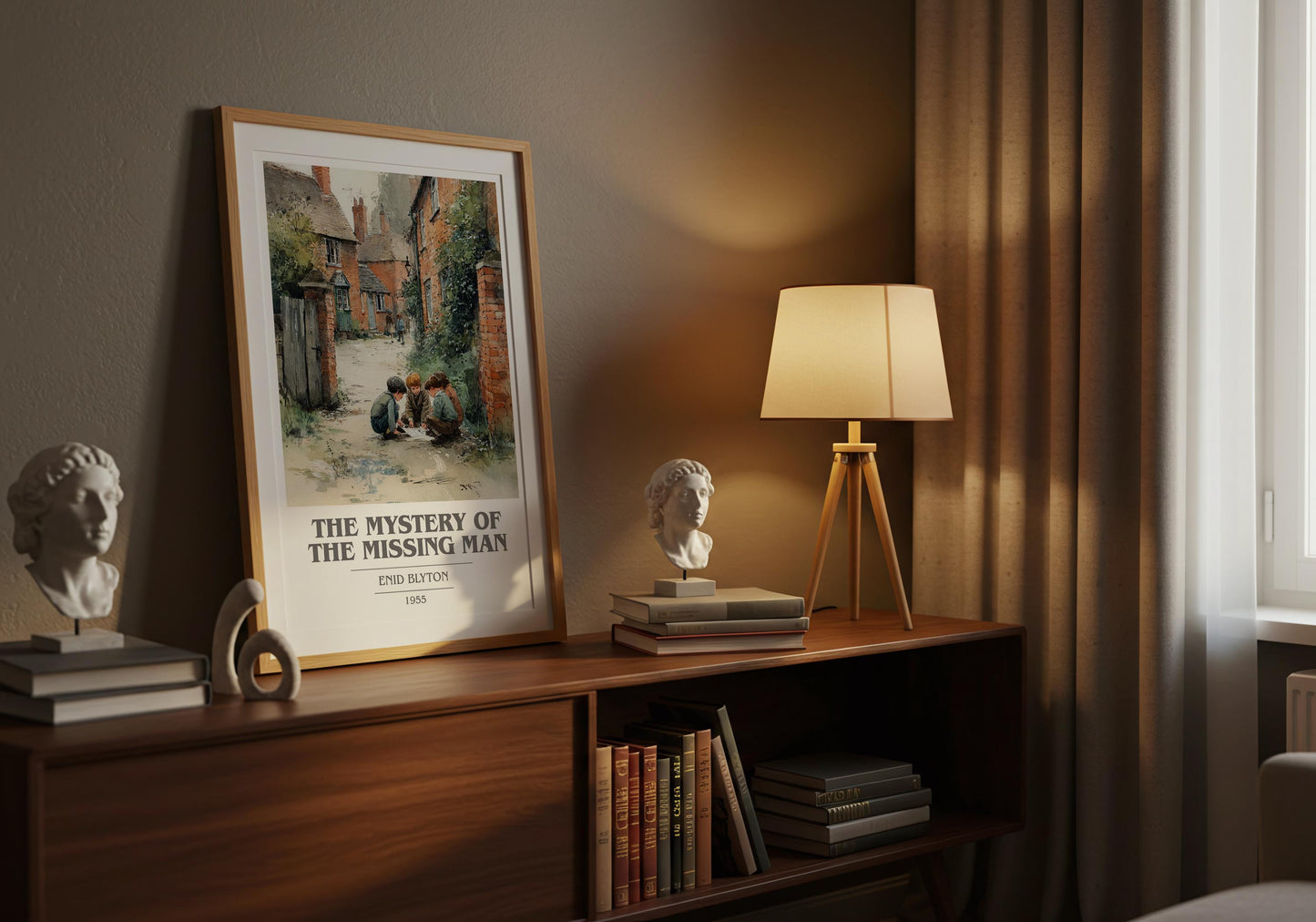 The Mystery of the Missing Man by Enid Blyton | Book Poster | Literary Art Gift For Book Lover | Novel Inspired Wall Art | Free Delivery