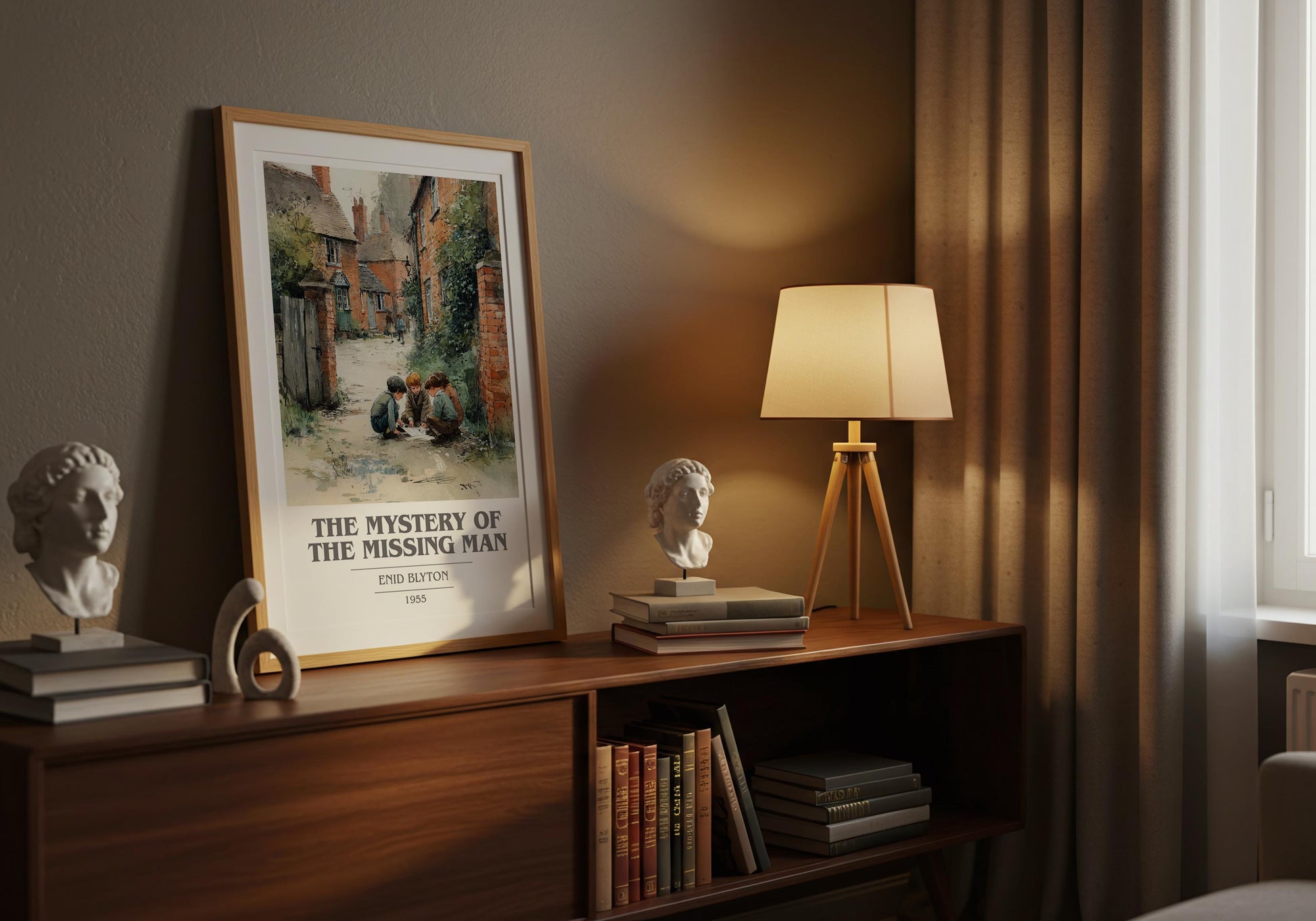 The Mystery of the Missing Man by Enid Blyton | Book Poster | Literary Art Gift For Book Lover | Novel Inspired Wall Art | Free Delivery