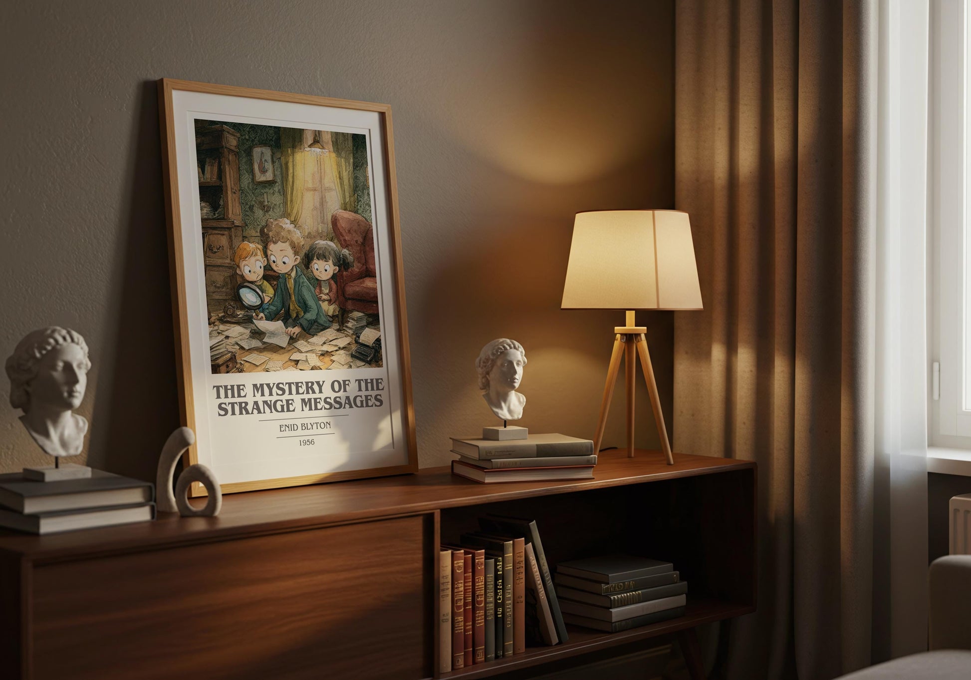 The Mystery of the Strange Messages by Enid Blyton | Book Poster | Literary Art Gift For Book Lover | Novel Inspired Wall Art