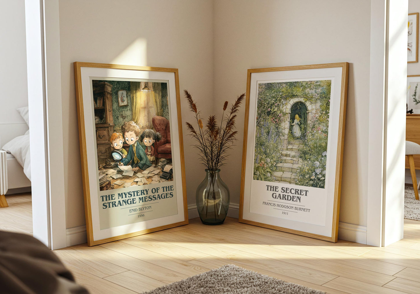 The Mystery of the Strange Messages by Enid Blyton | Book Poster | Literary Art Gift For Book Lover | Novel Inspired Wall Art
