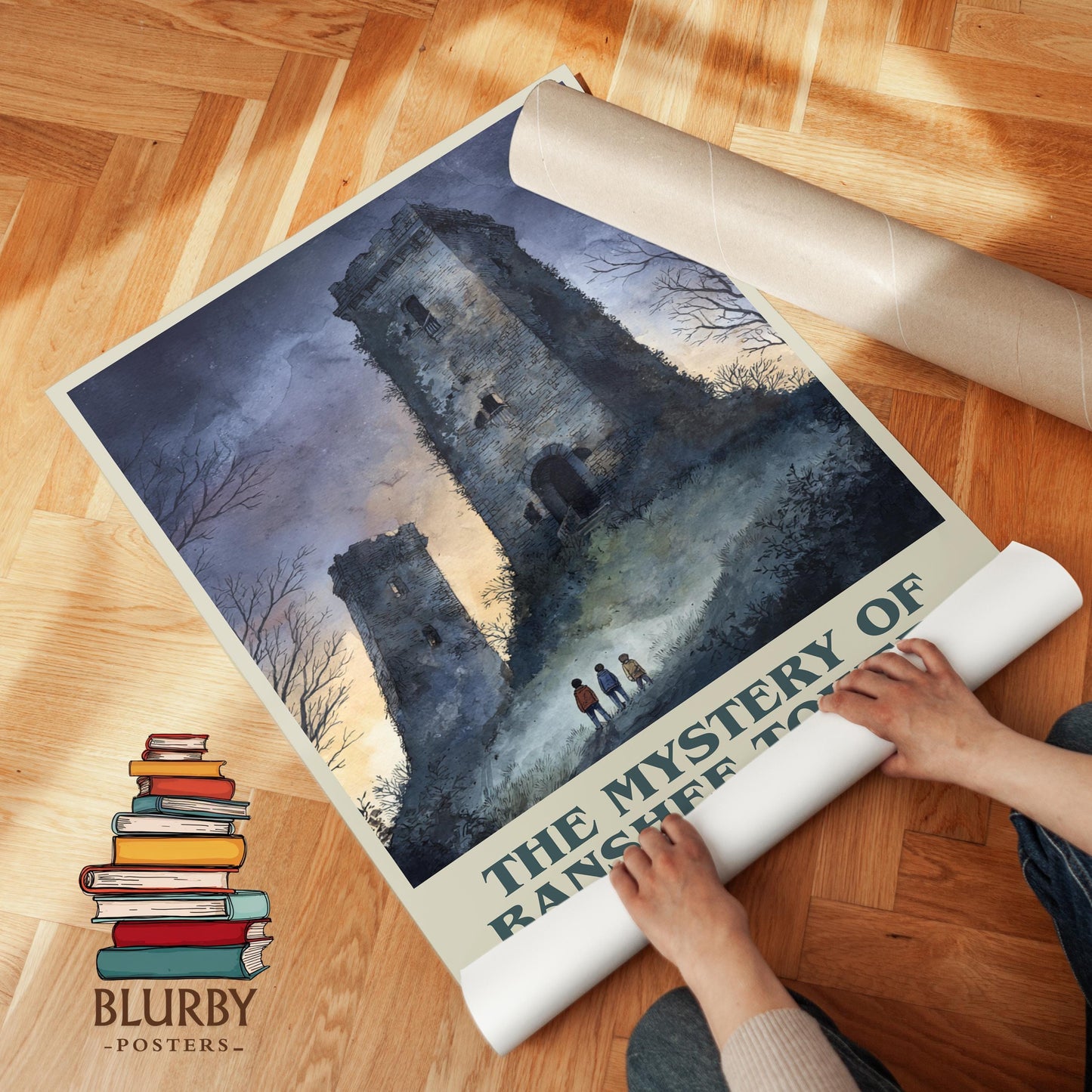 The Mystery of Banshee Towers by Enid Blyton | Book Poster | Literary Art Gift For Book Lover | Novel Inspired Wall Art