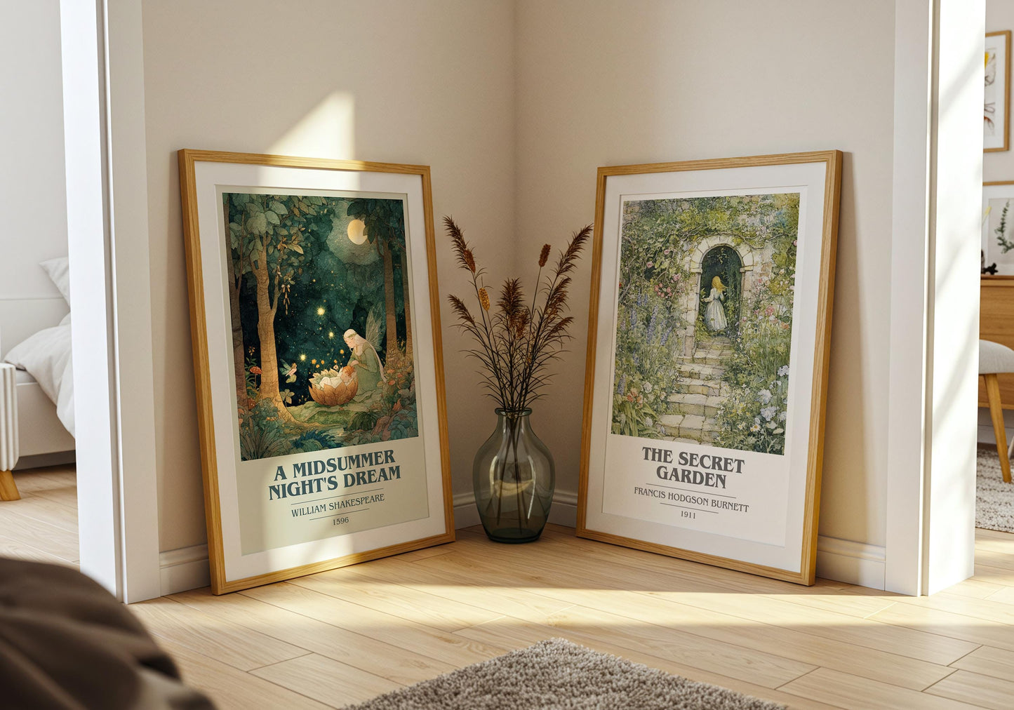 A Midsummer Nights Dream by William Shakespeare | Book Poster | Literary Art Gift For Book Lover | Novel Inspired Wall Art | Free Delivery