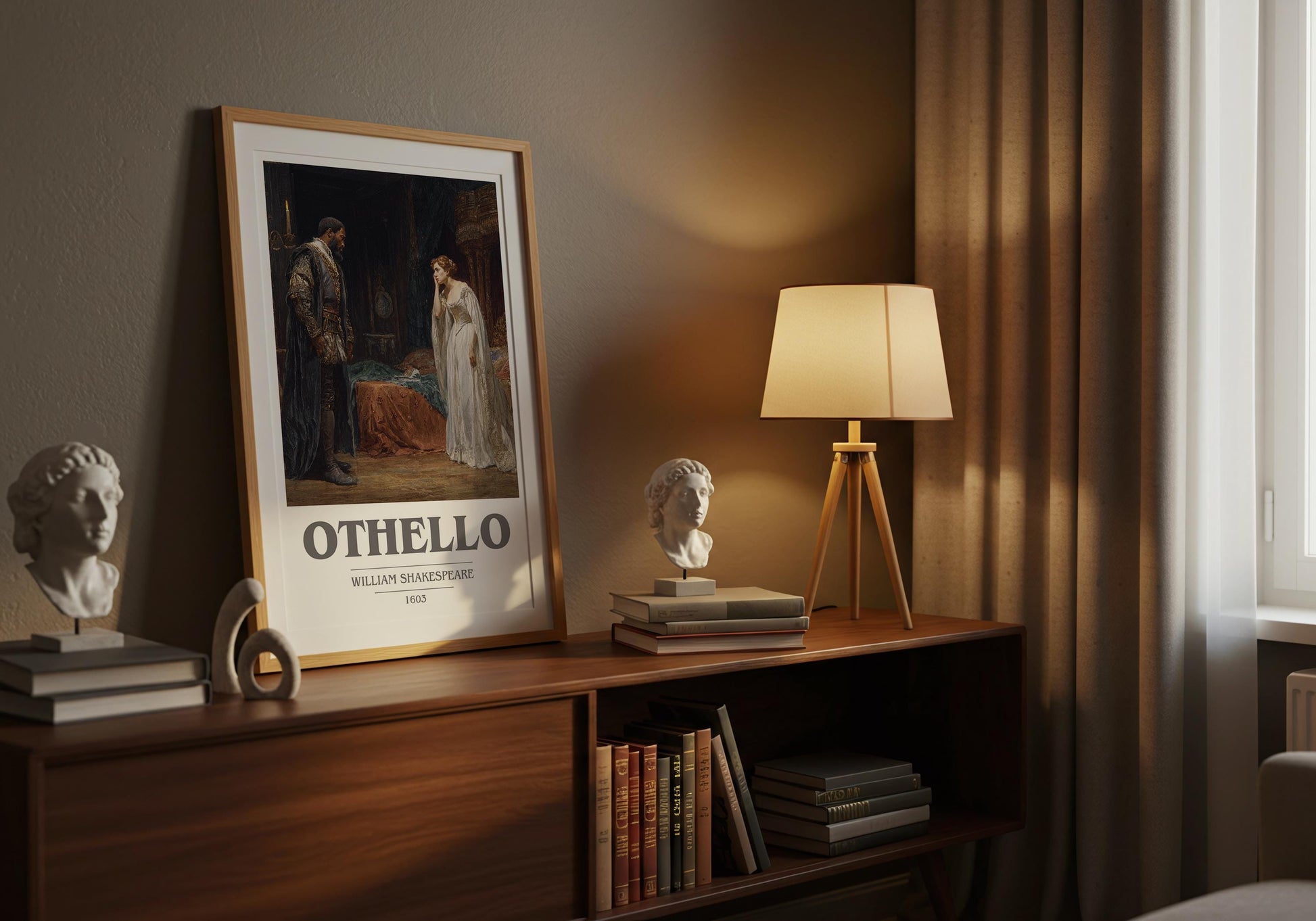 Othello by William Shakespeare | Book Poster | Literary Art Gift For Book Lover | Novel Inspired Wall Art | Free Delivery