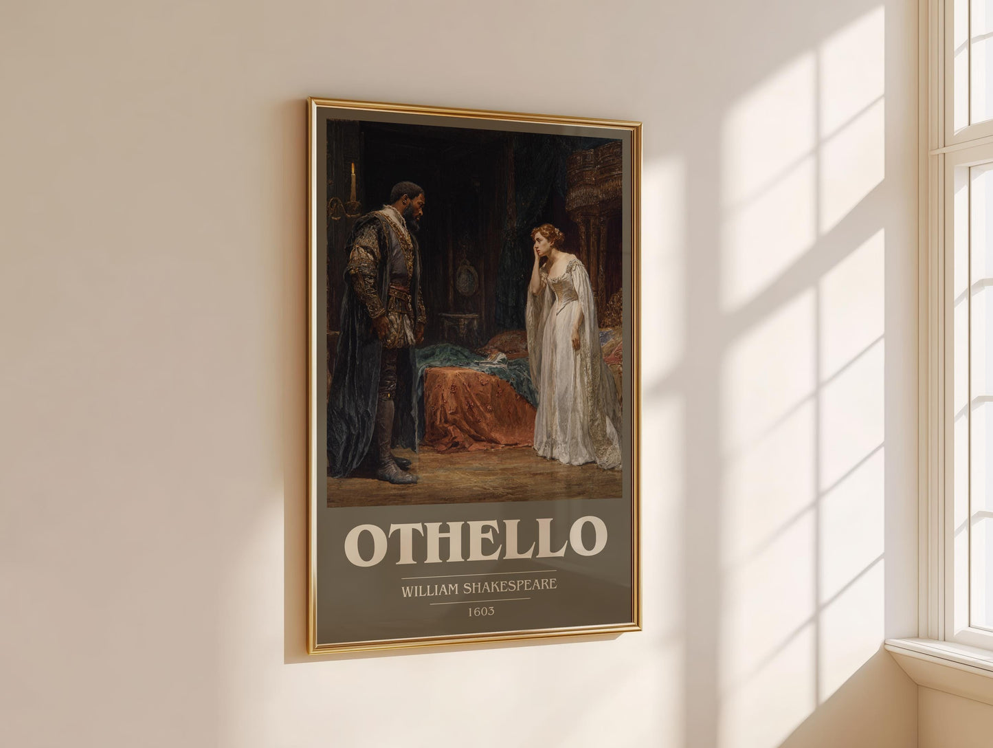 Othello by William Shakespeare | Book Poster | Literary Art Gift For Book Lover | Novel Inspired Wall Art | Free Delivery
