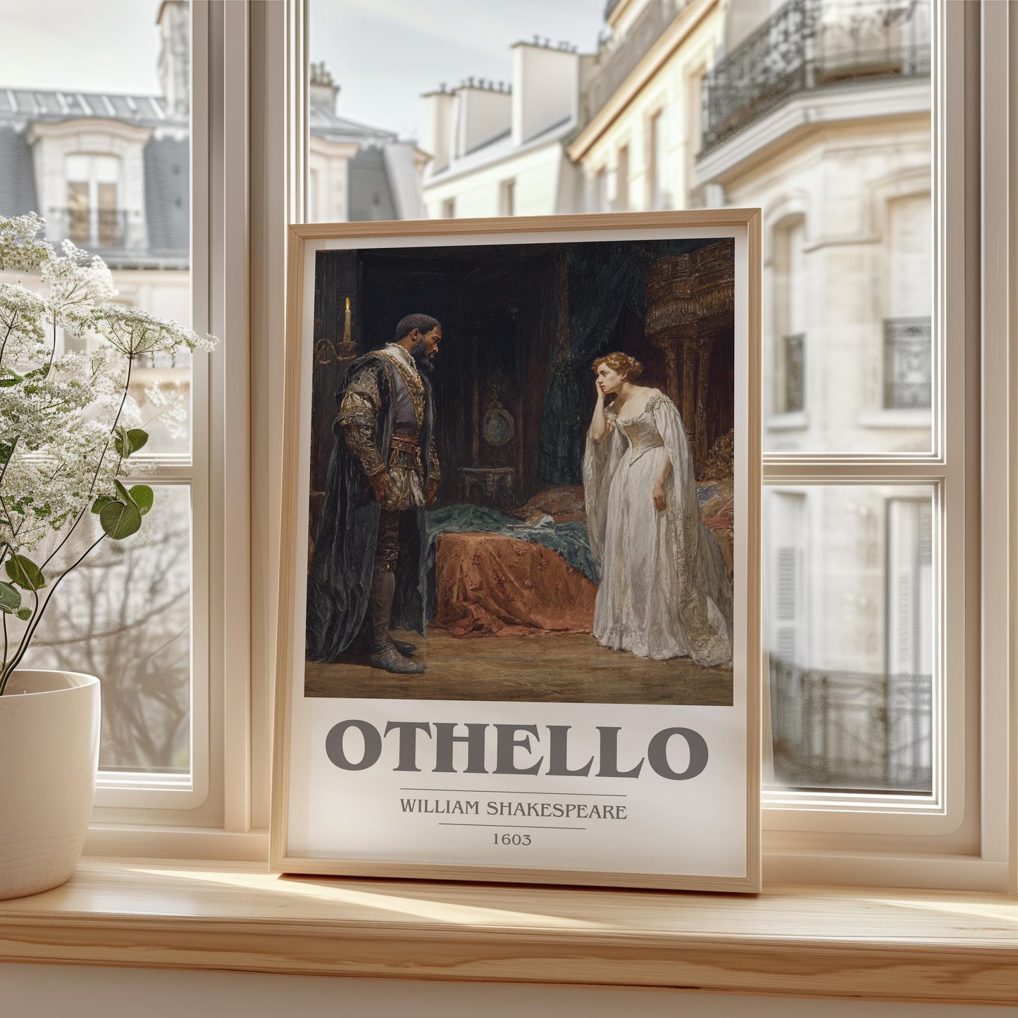 Othello by William Shakespeare | Book Poster | Literary Art Gift For Book Lover | Novel Inspired Wall Art | Free Delivery