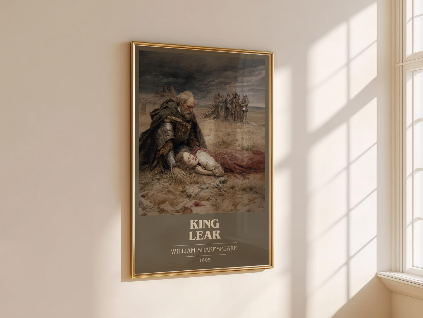 King Lear by William Shakespeare | Book Poster | Literary Art Gift For Book Lover | Novel Inspired Wall Art | Free Delivery