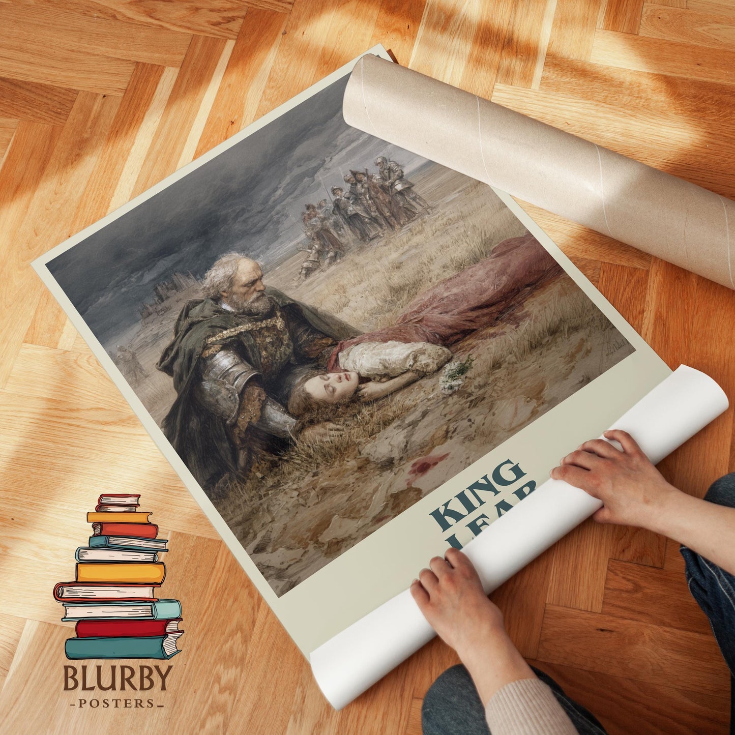 King Lear by William Shakespeare | Book Poster | Literary Art Gift For Book Lover | Novel Inspired Wall Art | Free Delivery
