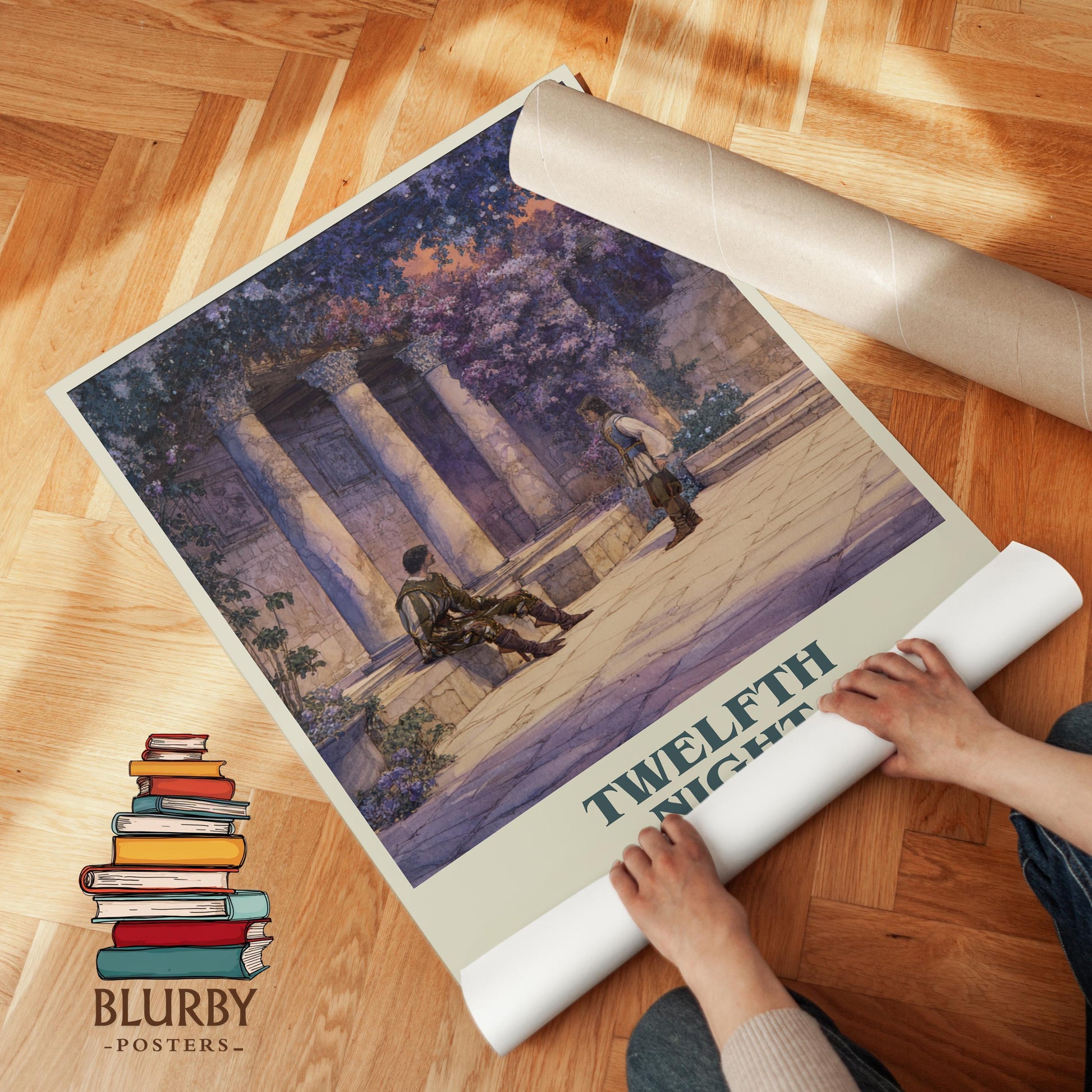 Twelfth Night by William Shakespeare | Book Poster | Literary Art Gift For Book Lover | Novel Inspired Wall Art | Free Delivery