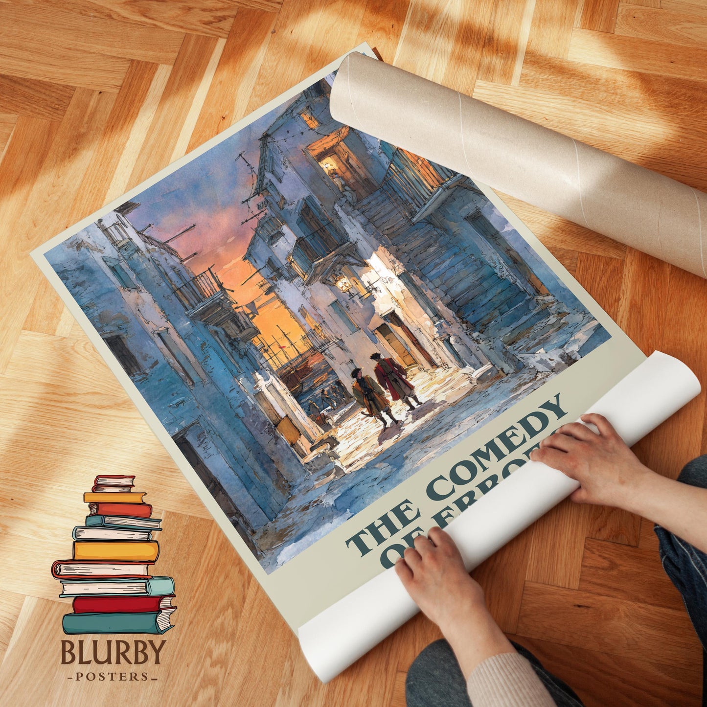 The Comedy Of Errors by William Shakespeare | Book Poster | Literary Art Gift For Book Lover | Novel Inspired Wall Art | Free Delivery