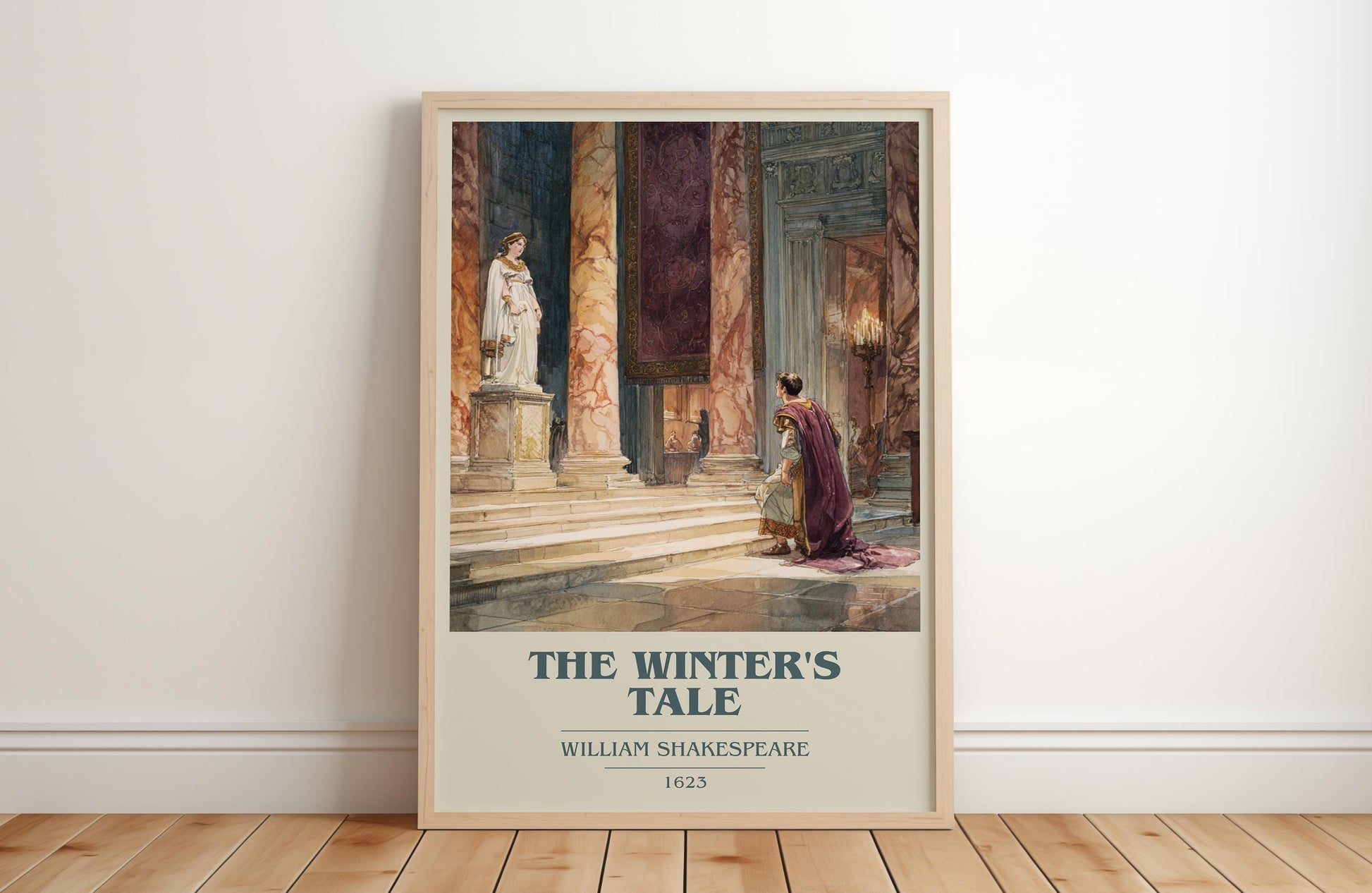 The Winters Tale by William Shakespeare | Book Poster | Literary Art Gift For Book Lover | Novel Inspired Wall Art | Free Delivery