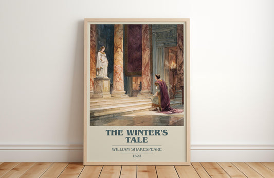 The Winters Tale by William Shakespeare | Book Poster | Literary Art Gift For Book Lover | Novel Inspired Wall Art | Free Delivery