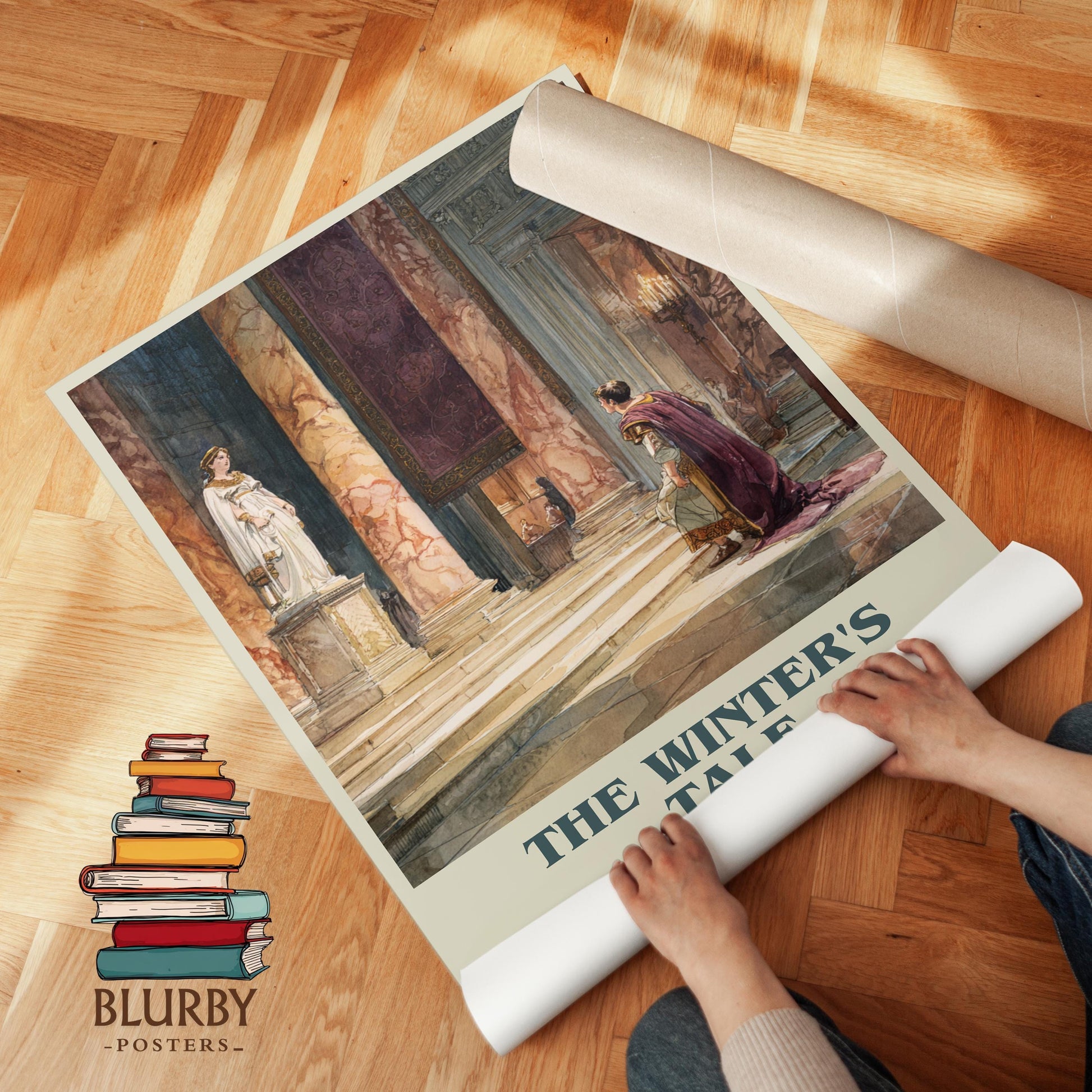 The Winters Tale by William Shakespeare | Book Poster | Literary Art Gift For Book Lover | Novel Inspired Wall Art | Free Delivery