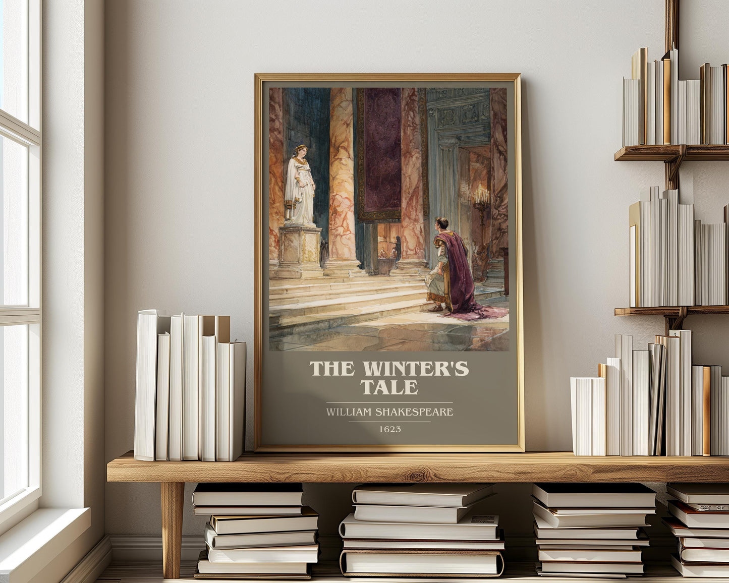 The Winters Tale by William Shakespeare | Book Poster | Literary Art Gift For Book Lover | Novel Inspired Wall Art | Free Delivery