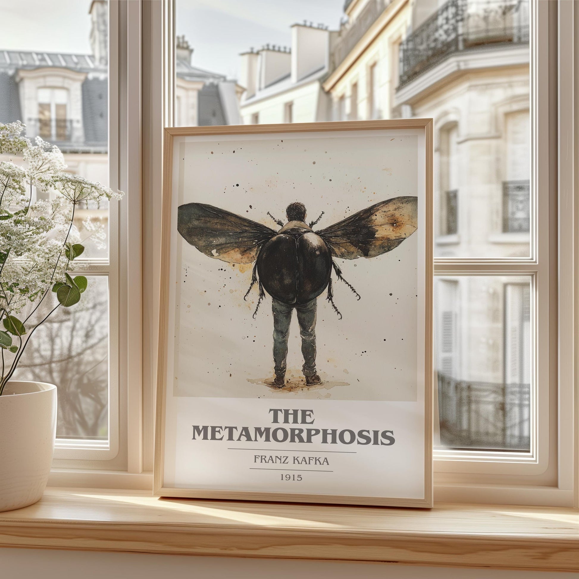 Metamorphosis book cover book poster framed on wall – literary fiction wall art