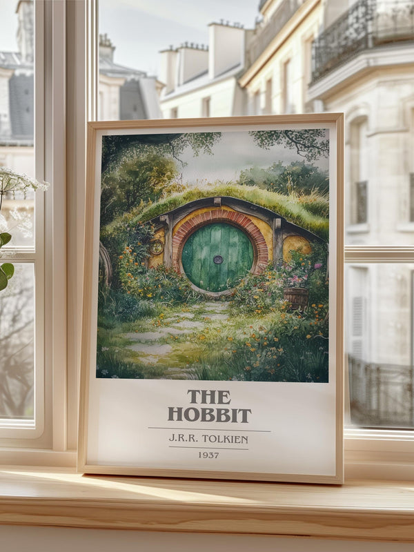 The Hobbit book cover poster colour and style options – J. R. R. Tolkien book art